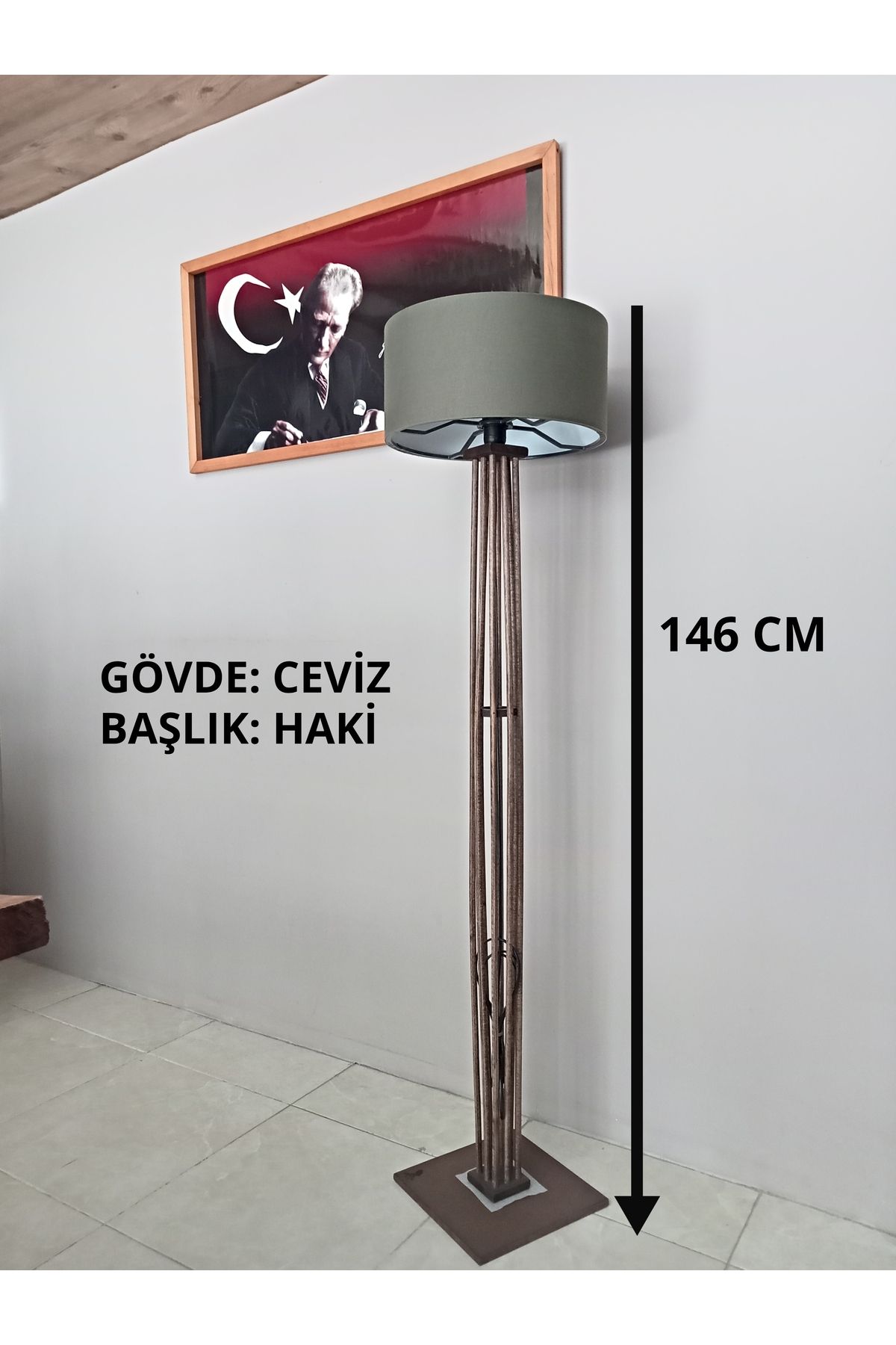 Balsa Dekor AHŞAP LAMBADER KÖŞE AYDINLATMA
