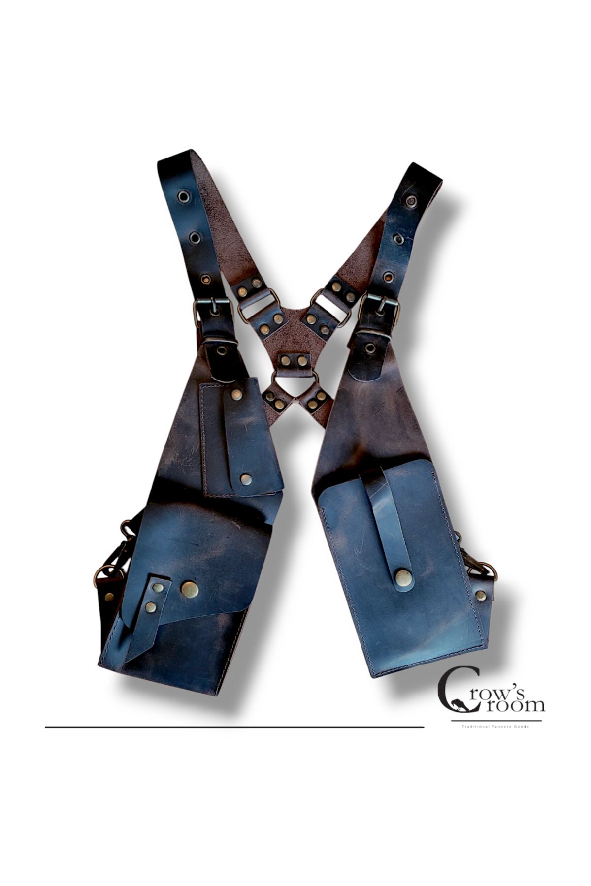 Crow'sRoom Handmade Deri Holster (special Leather Limited Edition Kahve crazy)