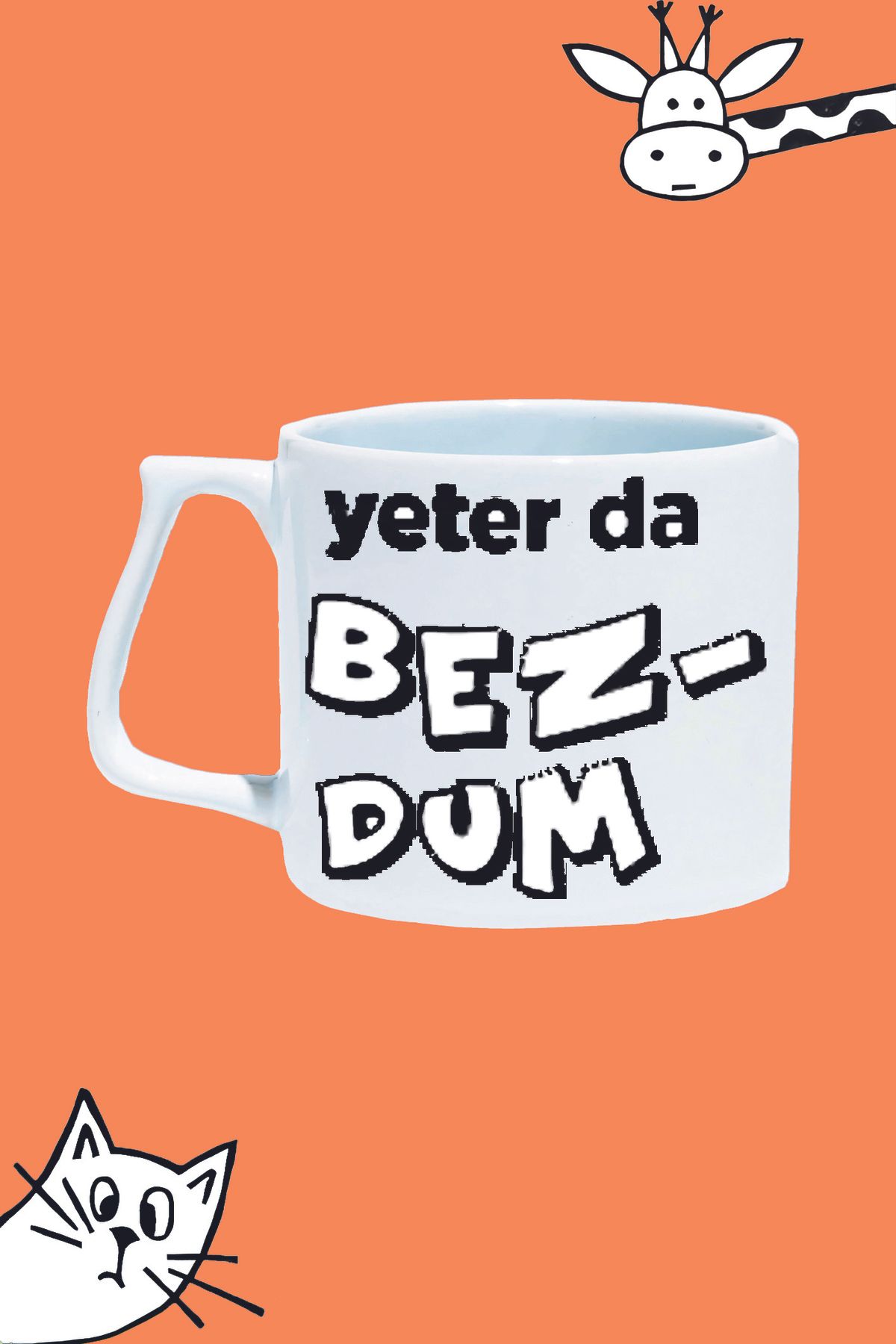 Olympus plus YETER DA BEZDUM TRABZON ŞİVESİ MODDO TASARIM BASKILI LÜKS KUPA BARDAK