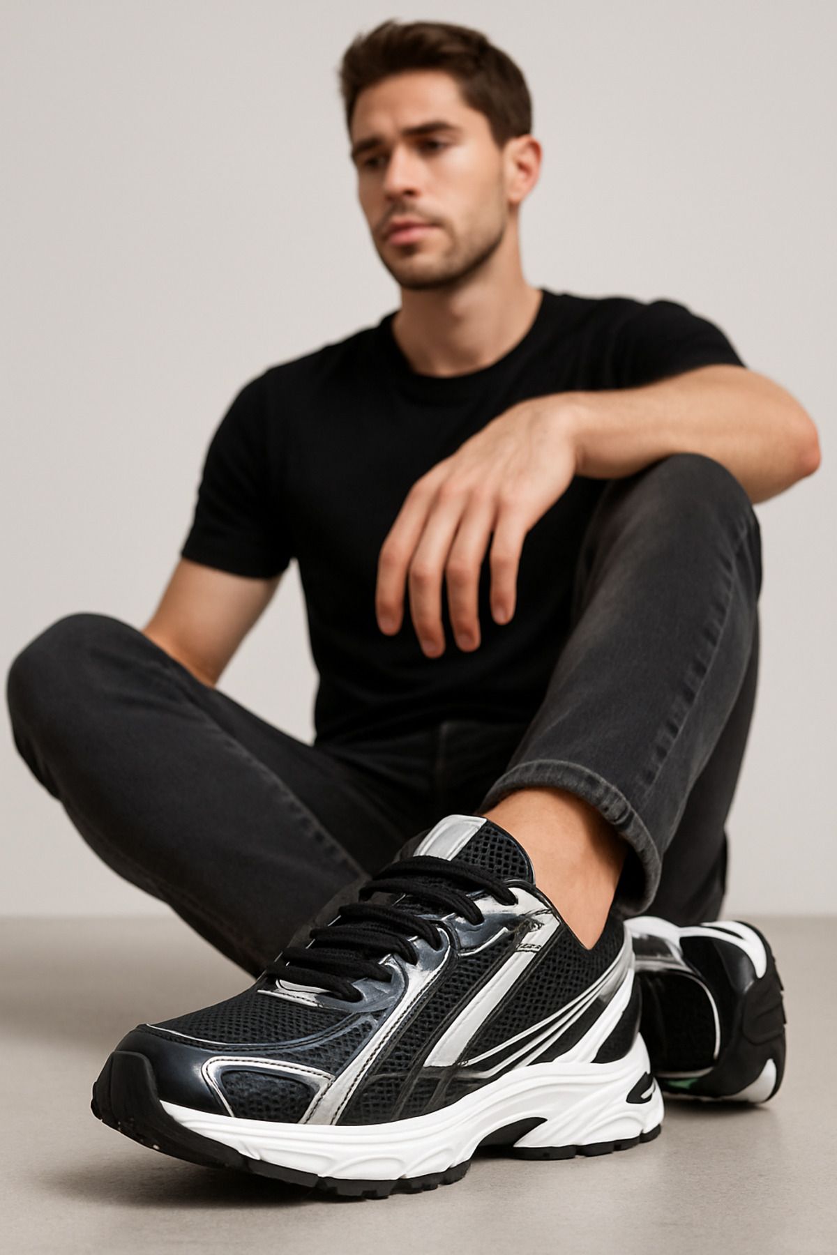 asyada fashion taban kalın beyaz düz siyah bez sneaker ayakkabı kadın spor erkek spor bez ayakkabı