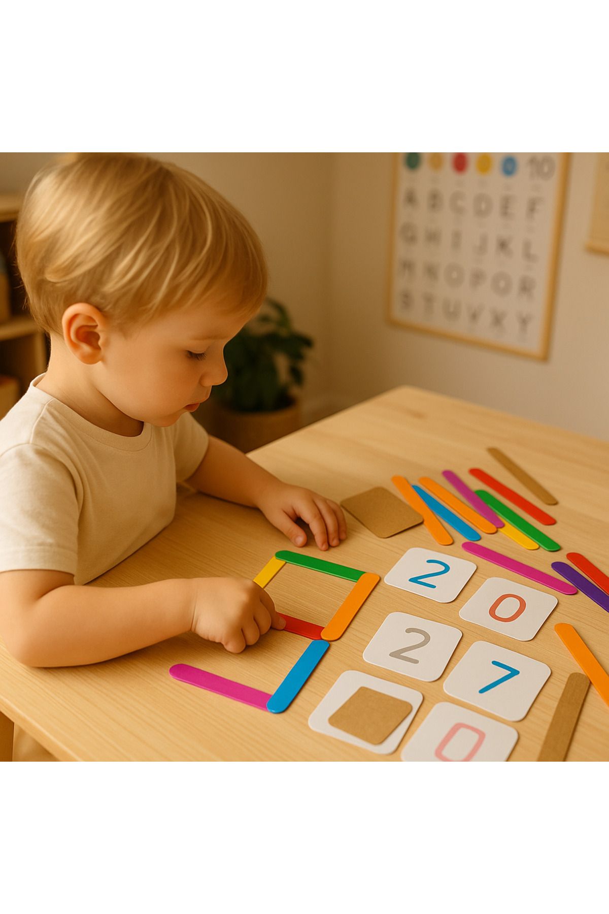 karbonsoft Renkli Sayı Stikleri – Eğlenceli Matematik Oyunu!