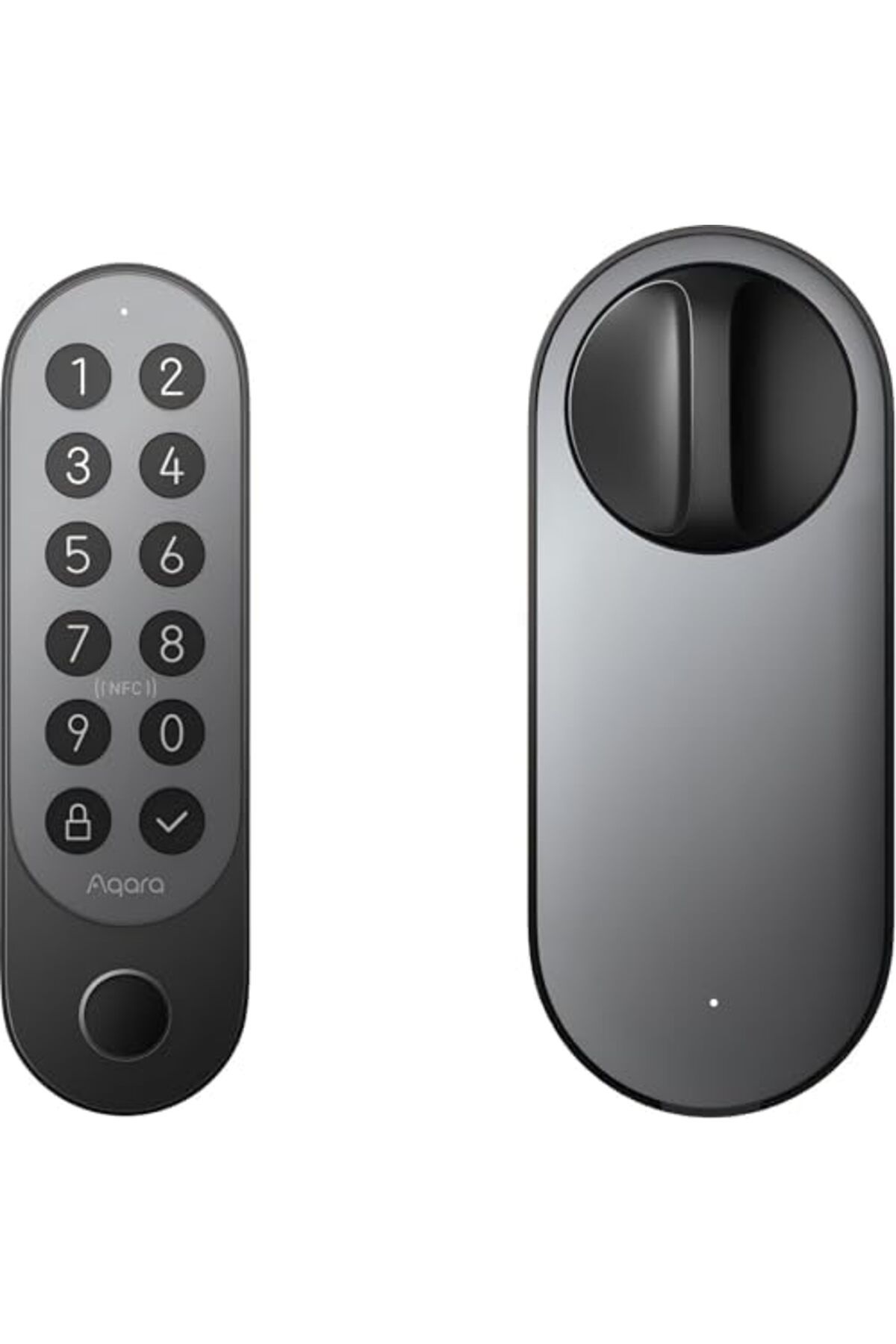 Aqara-Smart Lock U200 Deadbolt Kit with Built-in Fingerprint Reader and Keypad-Black 3