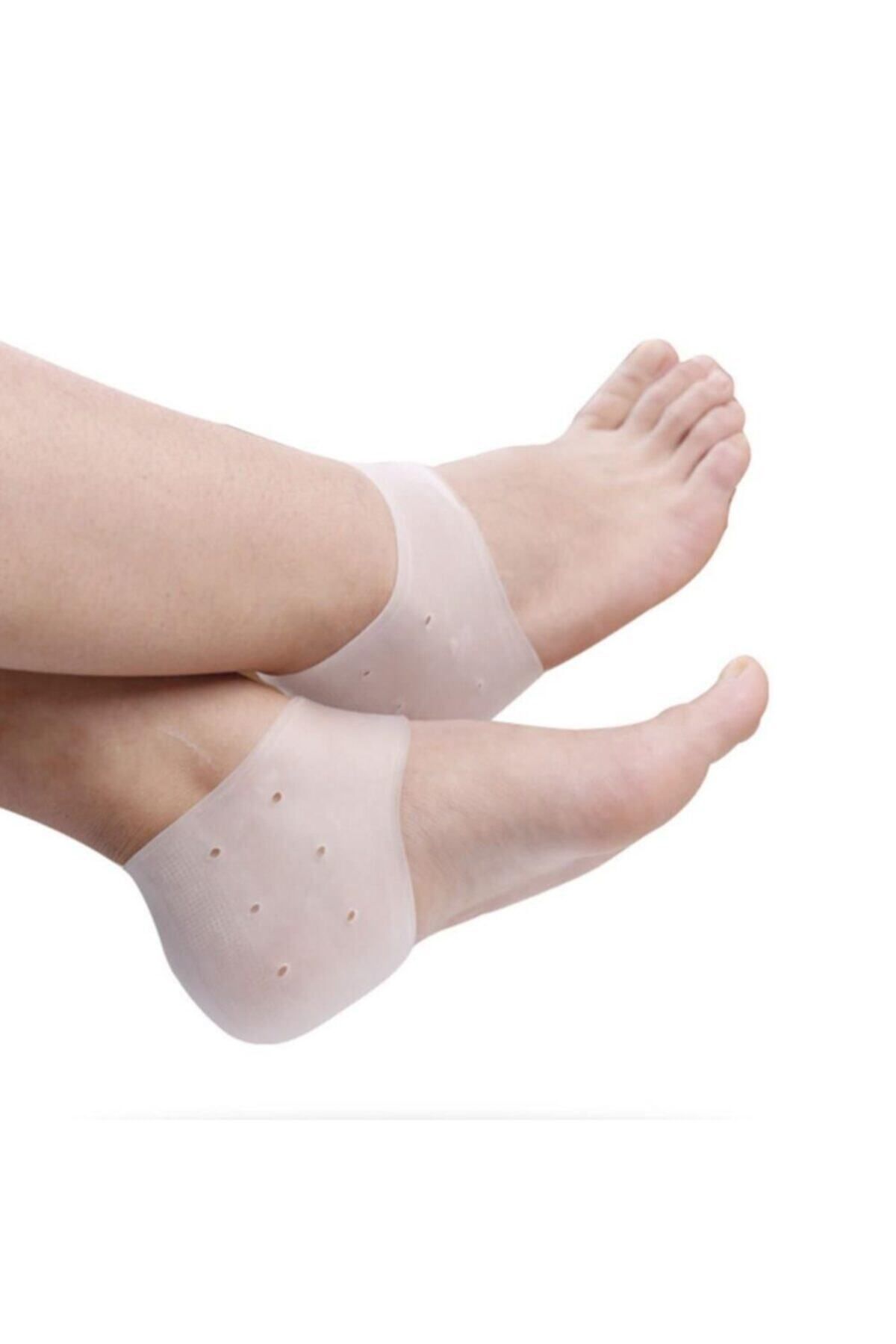 AboutThePerfect Esnek silikon topuk koruyucu, rahat ve hafif tabanlık, çift paket