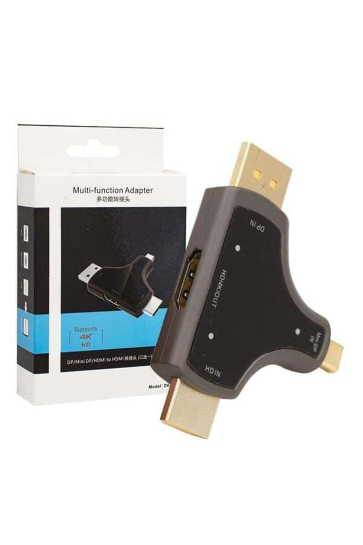 Zayla Mini DP+DP+HDMI To HDMI 4K Çevirici