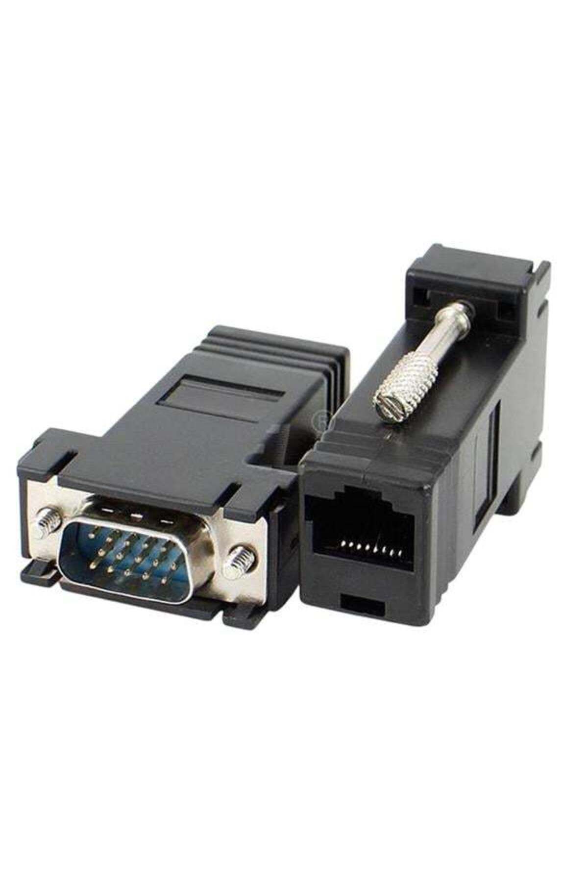 Zayla VGA Extender RJ45 CAT5/CAT6/CAT7 Uzatıcı Çevirici (2'Li Paket)