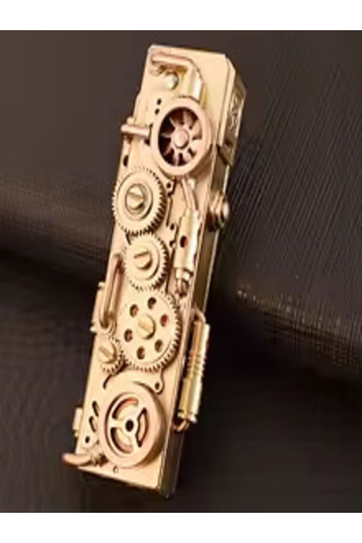 HK GİFT SHOP Orijinal yeni gelenler Lanzi Steampunk el yapımı DIY gazyağı çakmak otomatik ateşleme yaratıcı çakma