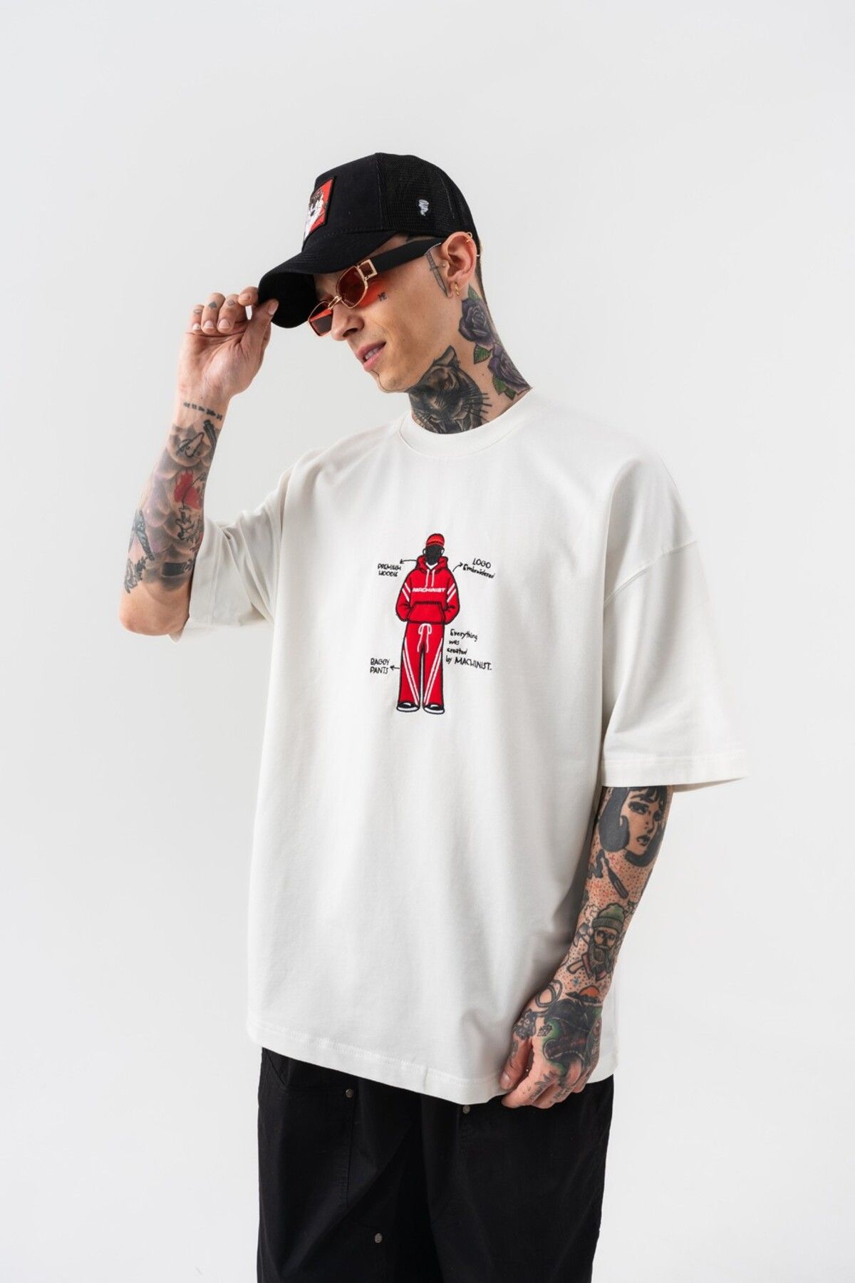 go gang own Haze Nakış Detaylı Oversize T-shirt