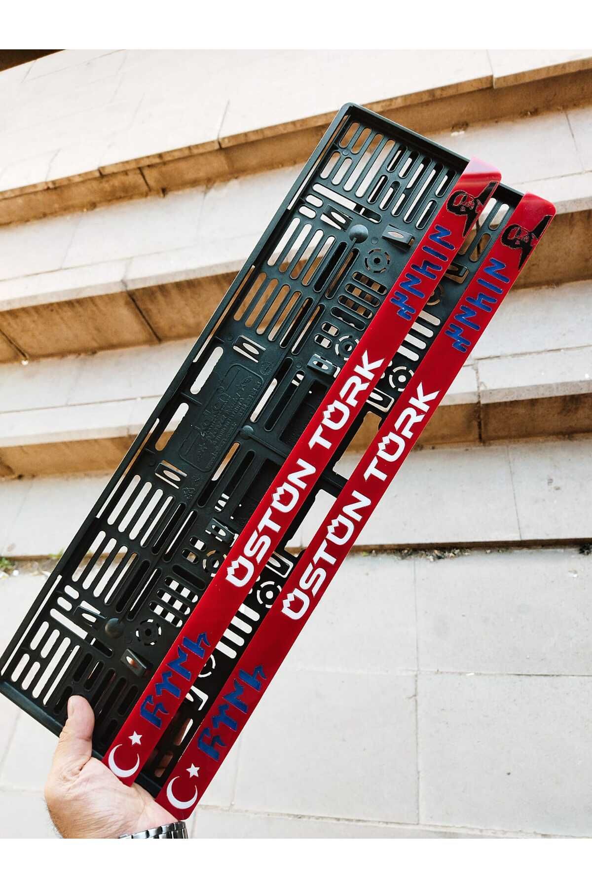 Aksaray Tasarım Atölyesi Plakalık Lazer Kesim Parlak Pleksi Göktürkçe /kişiye özel/isime özel(2 adet)