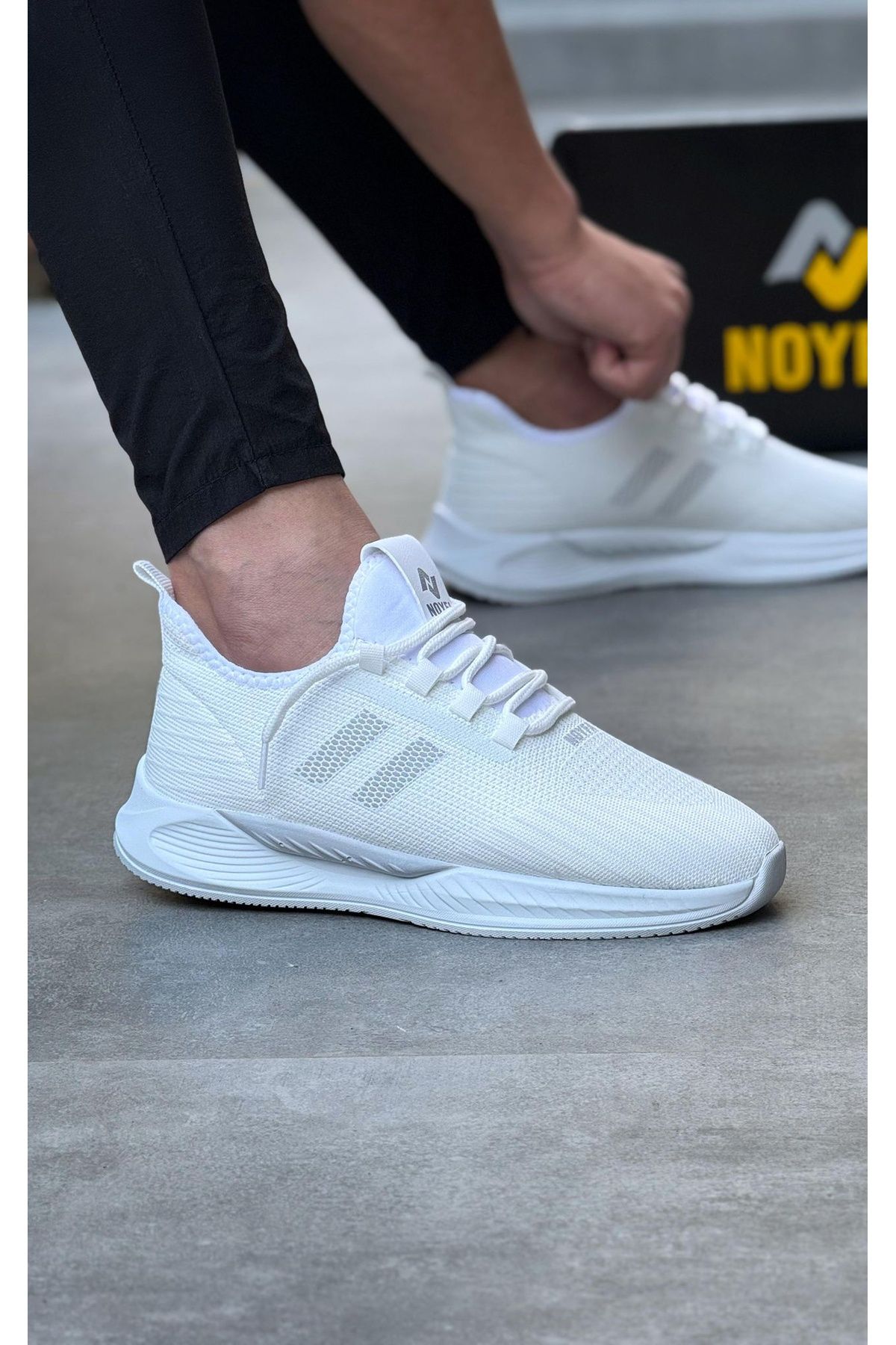 Noyfa taban kalın sneaker bez ayakkabı erkek spor ayakkabı
