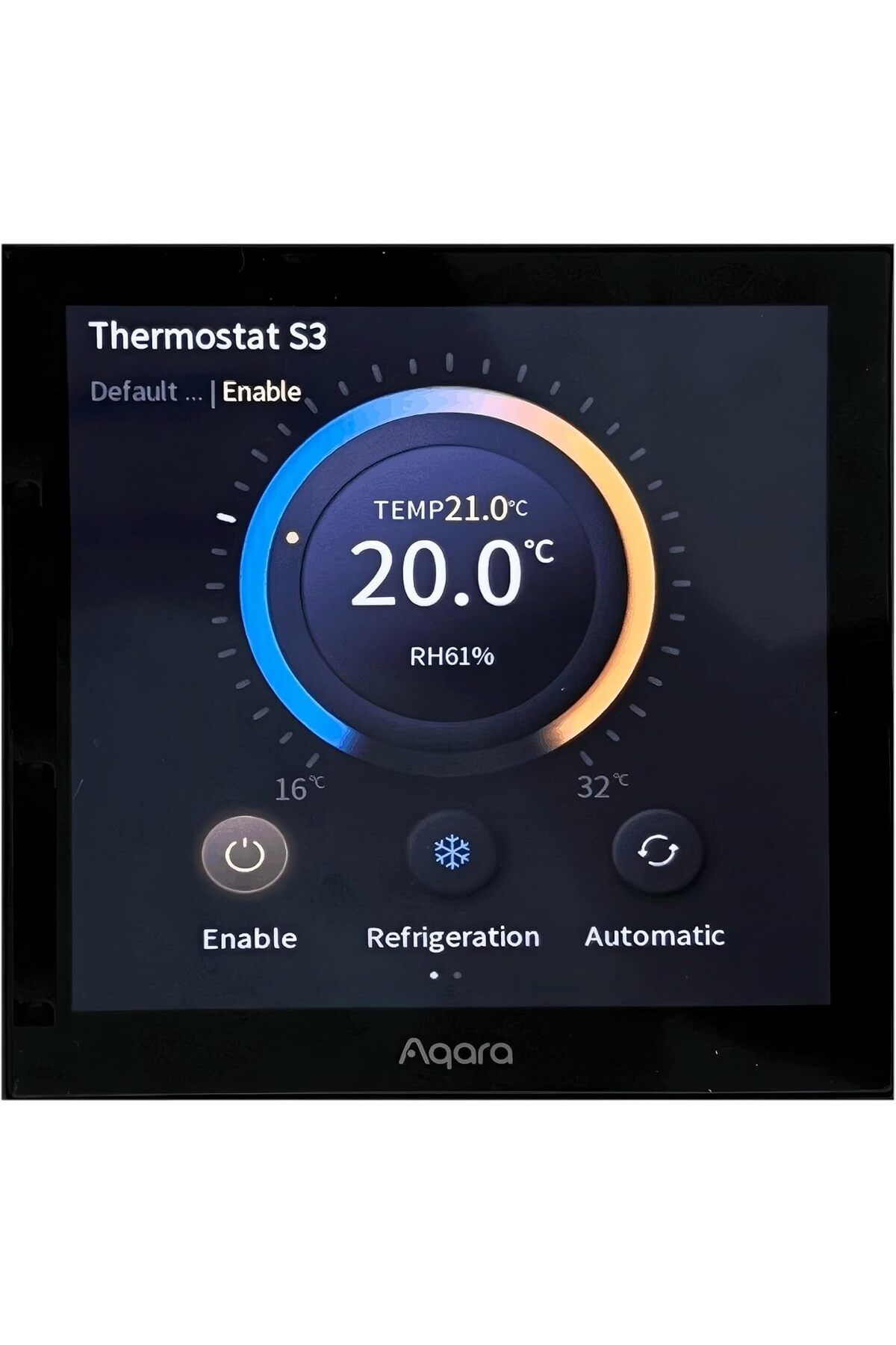 Aqara-Smart Thermostat S3 with LED Display, Touch Screen Panel Voice/Remote Control Support Sensing 1