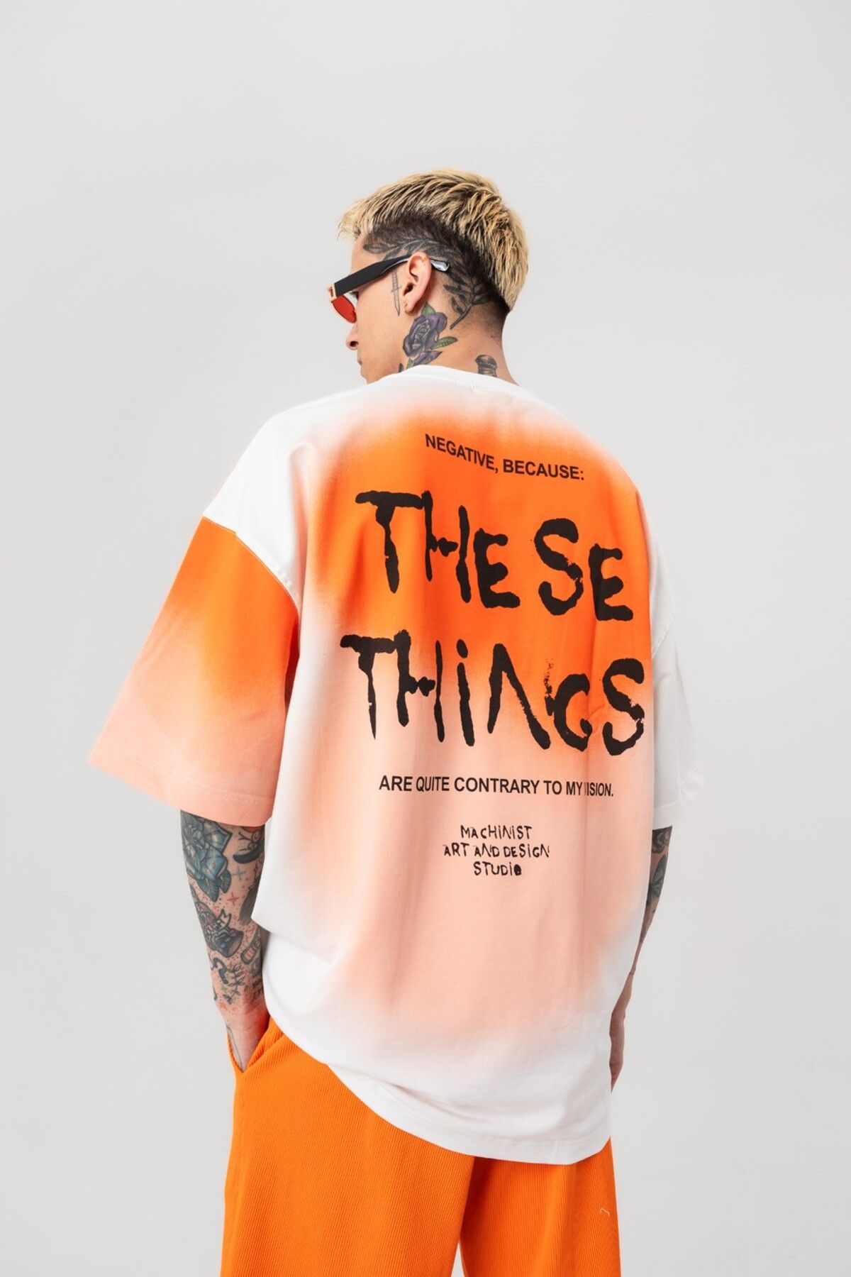go gang own Things Sırt Baskılı Oversize T-shirt