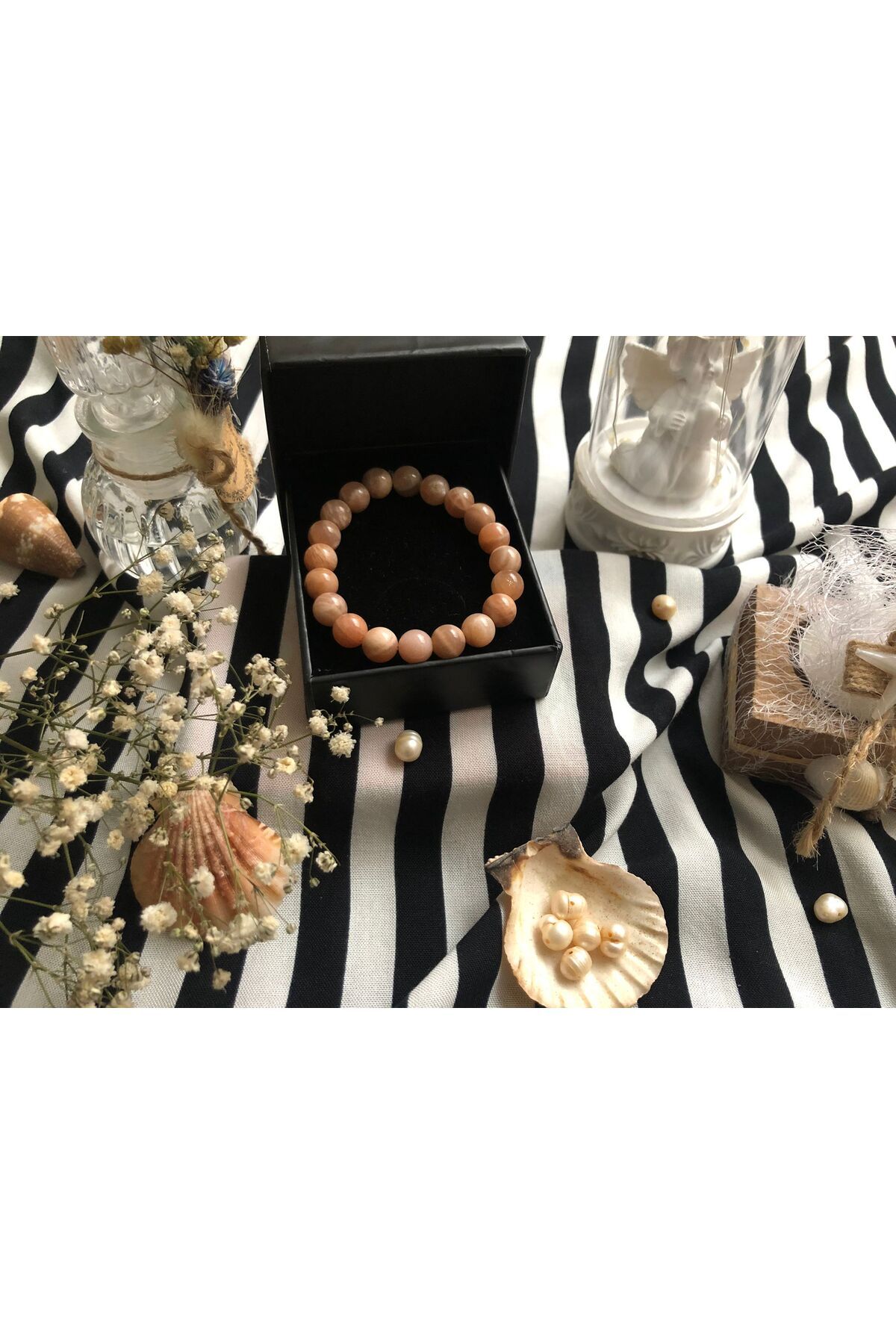 ECGNATURALSTORE A KALİTE GÜNEŞ TAŞI DOĞALTAŞ BİLEKLİK