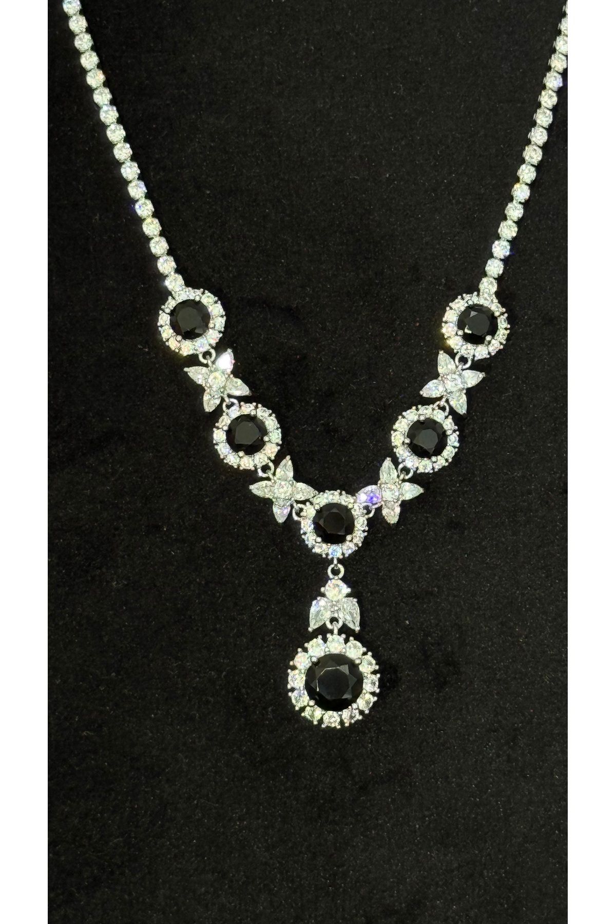 FASHİON JEWELRY Zerra Bella Gümüş Kaplama Taşlı Kolye