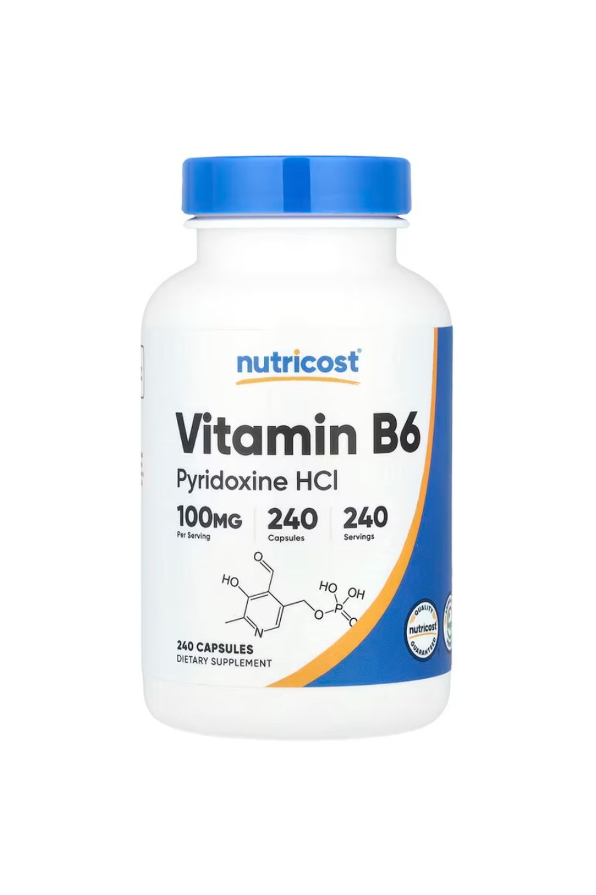 Nutricost , Vitamin B6, 100 mg, 240 Capsules