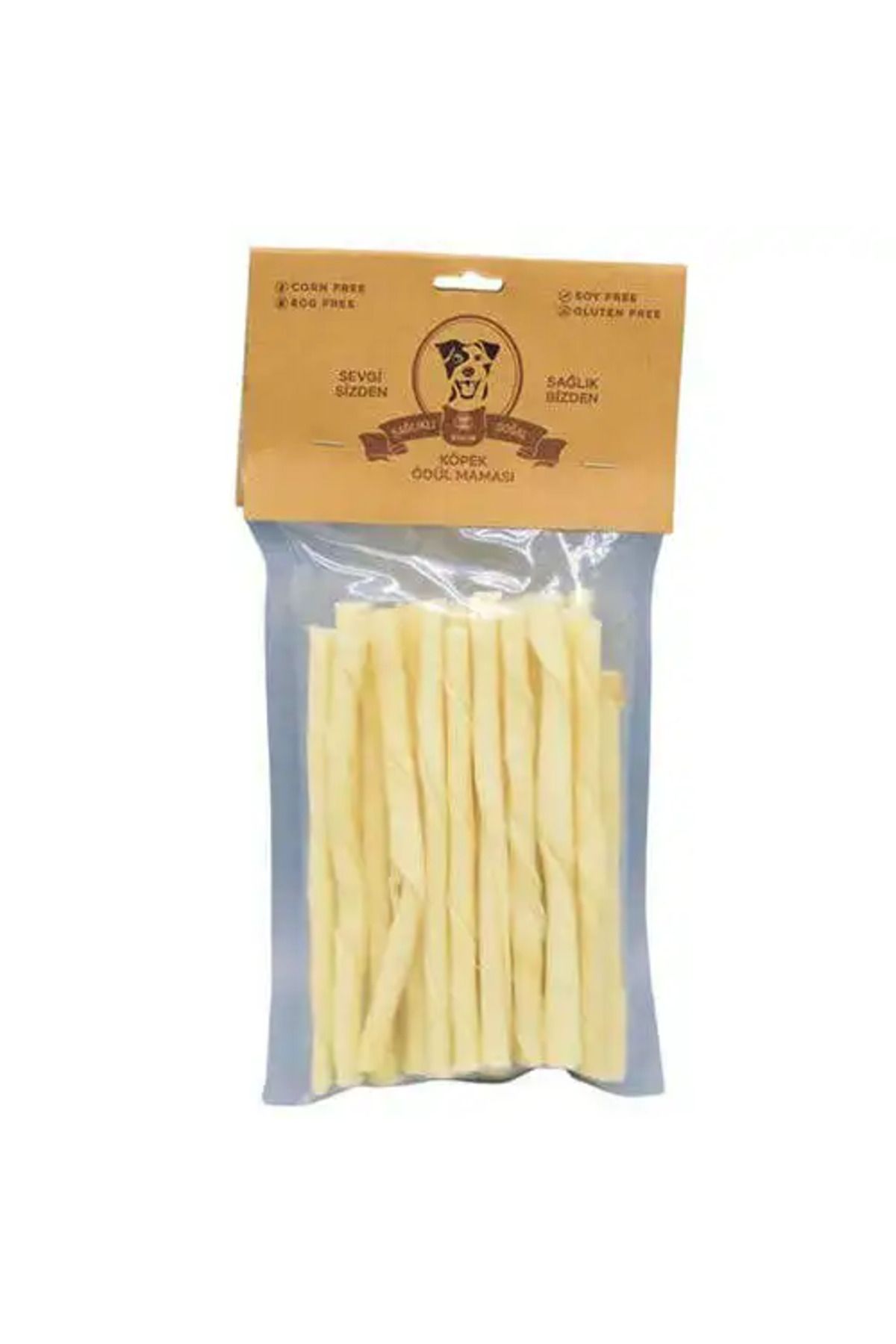 rakun Beyaz Burgu Çiğneme Kemiği Köpek Ödülü 12 Cm (20Li Paket)
