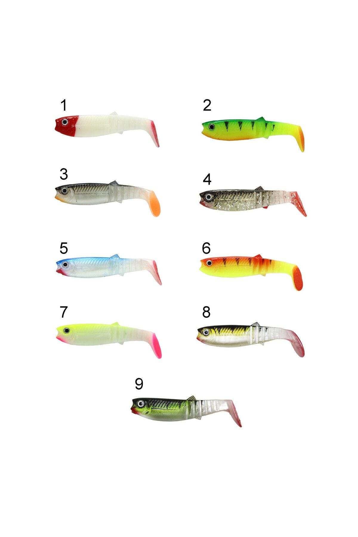 CAPTAIN 3569 Style Soft 10cm Levrek Silikonu 5'li Paket Suni Yem 4