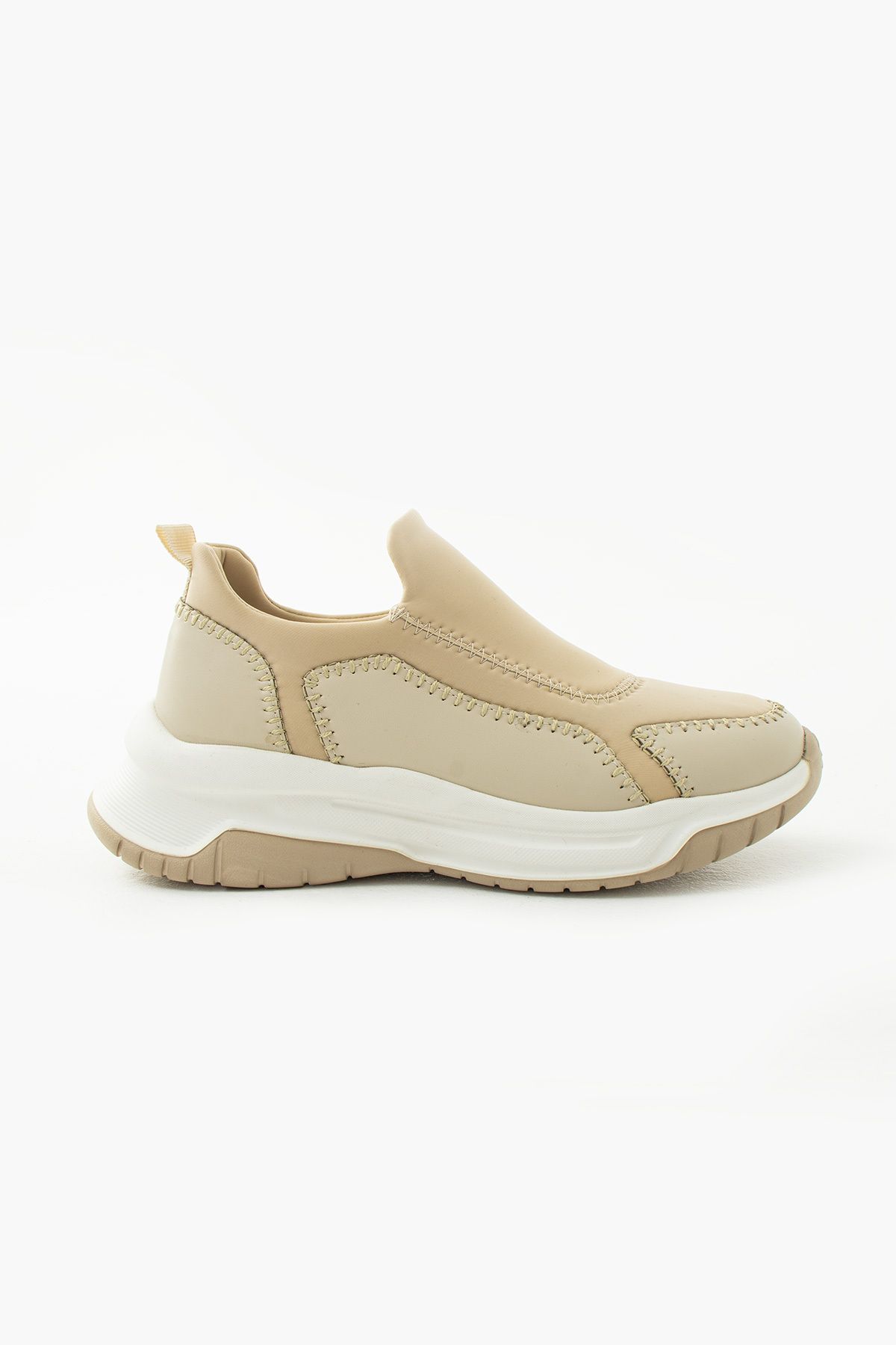 Siena Shoes Sora Kadın Scuba Kumaşlı Sneaker Bej