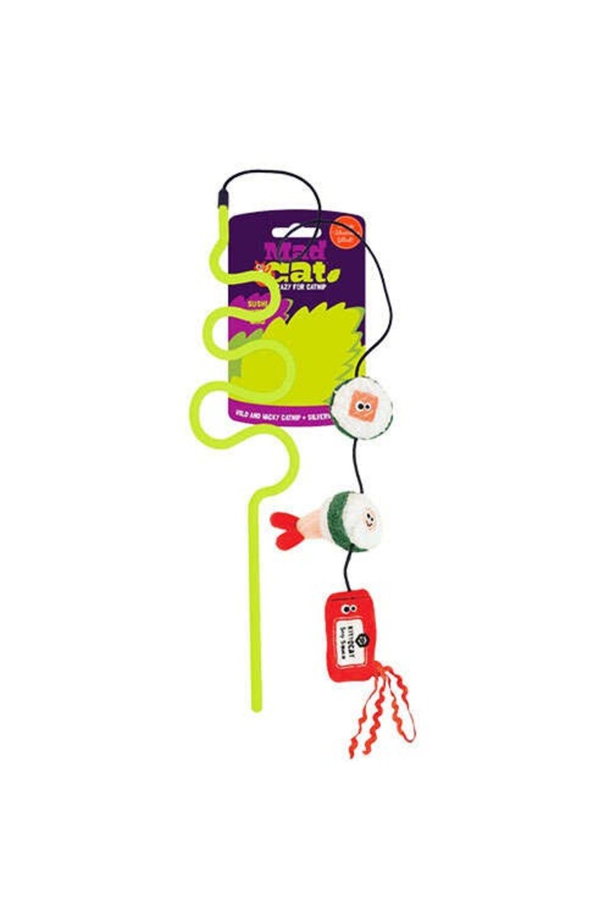 MadCat Sushi Swatter Kedi Otlu ve Matatabili Oyuncaklı Kedi Oltası
