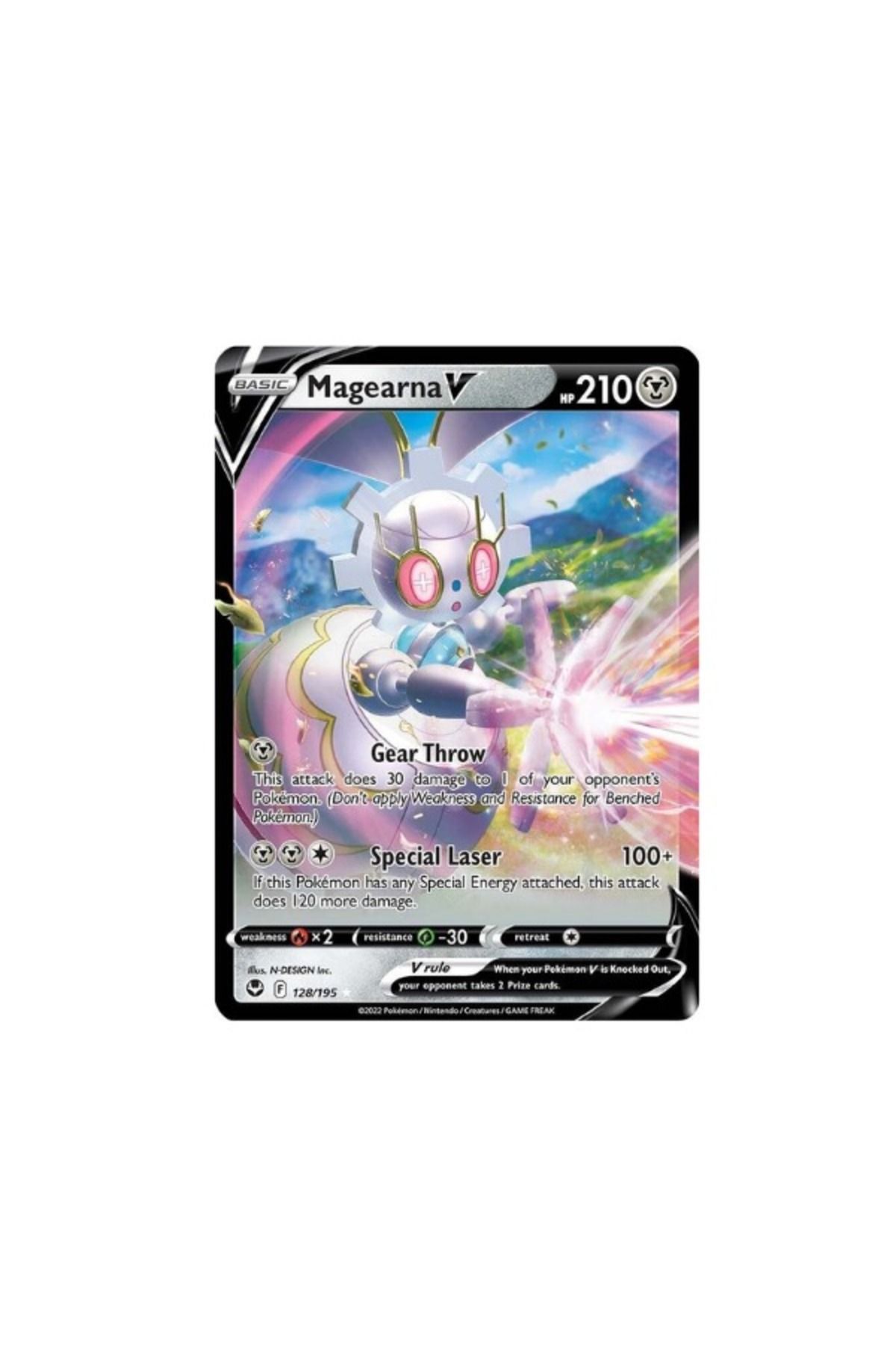 Pokemon TCG Silver Tempest Magearna V 128/195  Oyun Kartları