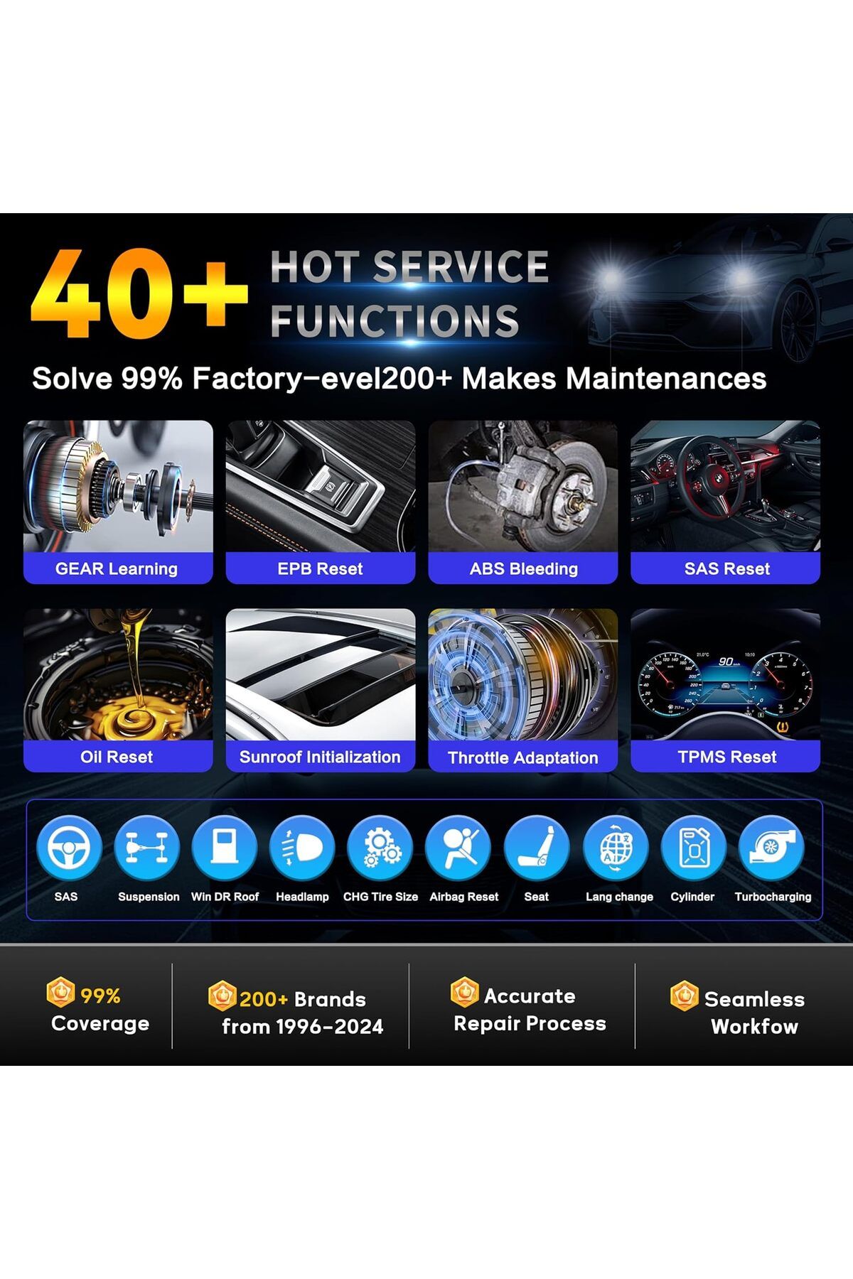 Autel-MaxiCheck MX900 OBD2 Scanner, Upgrade of MK808S MX808S MK808BT MK808Z, Same Function as MaxiCO 7