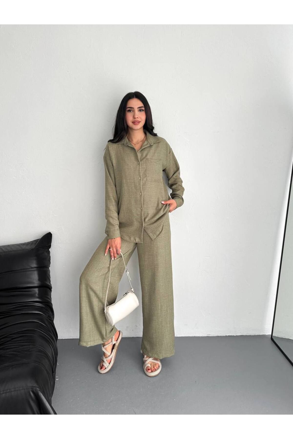 MODA Kadın Keten alt üst takım