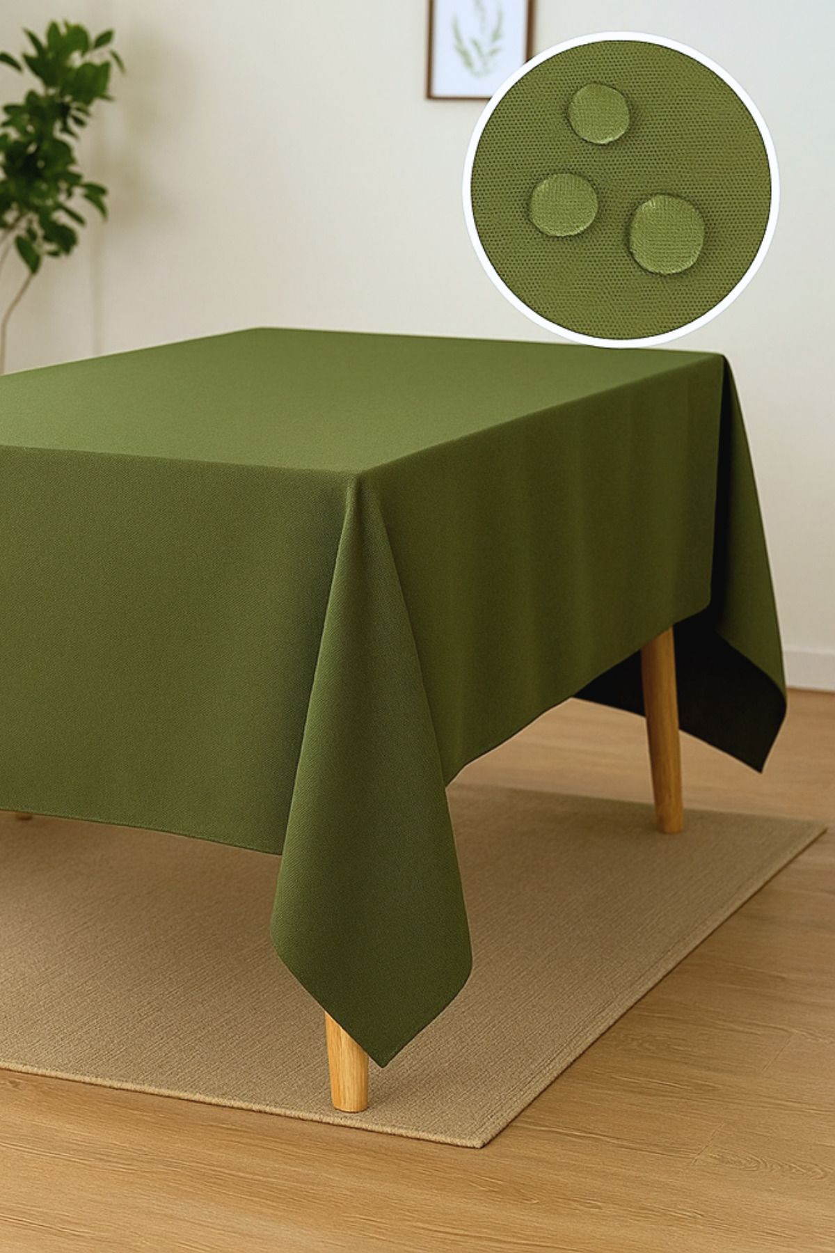 KAMİZ-Duck Fabric Table Cloth - Water and Stain Repellent |   Durable, Modern Design 4