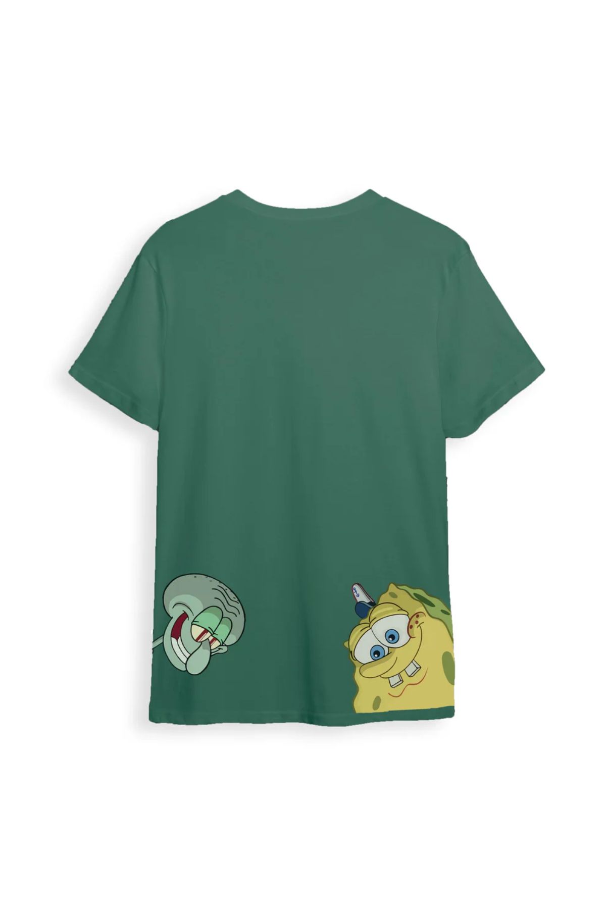 Koklonmoda Unisex Süngerbob Baskılı Oversize T-Shirt