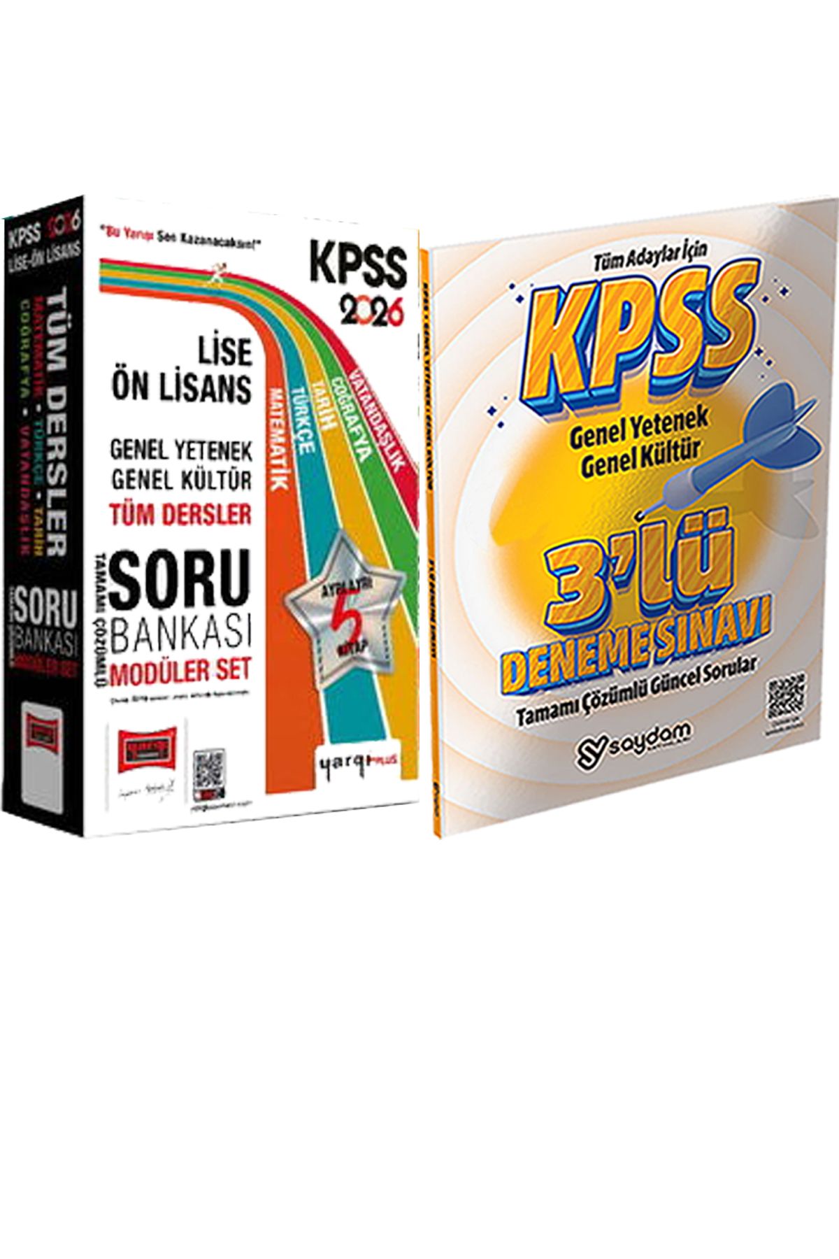 Yargı Yayınları 2026 KPSS Lise Ön Lisans GK-GY Tüm Dersler Çözümlü Modüler Soru Seti (5 Kitap) + 3lü Deneme Hediye