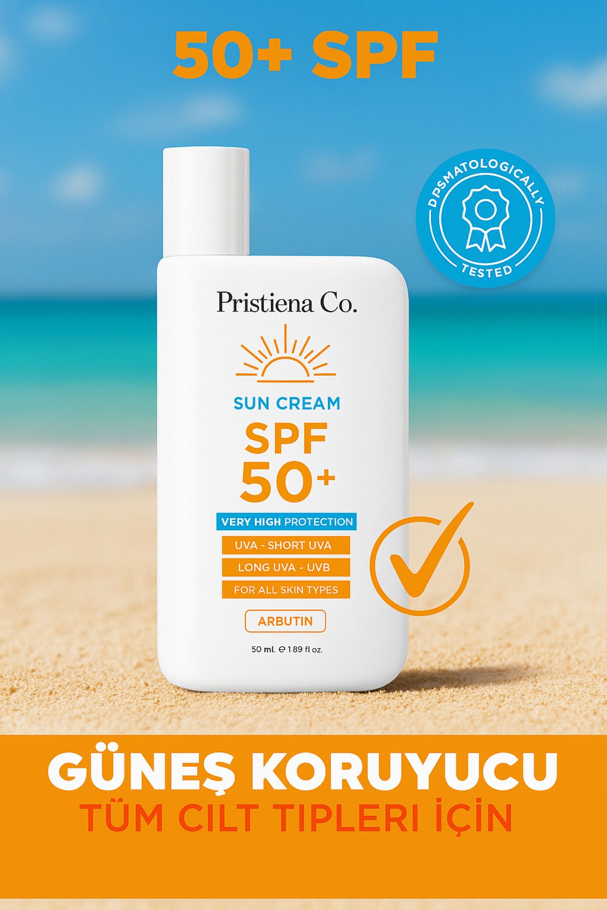 Pristiena Co. Yoğun Leke Karşıtı +50 Spf Güneş Kremi Ton Eşitleyici Koruyucu