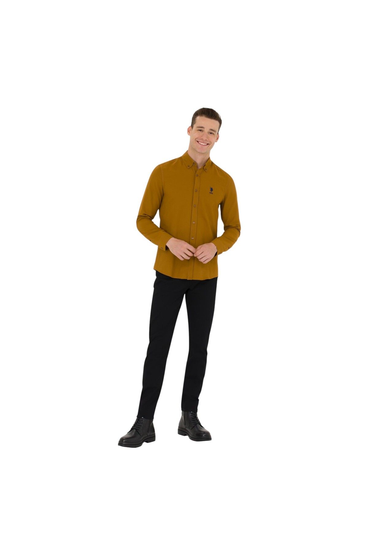 U.S. Polo Assn. Erkek Siyah Kanvas / Chino Pantolon 1949151