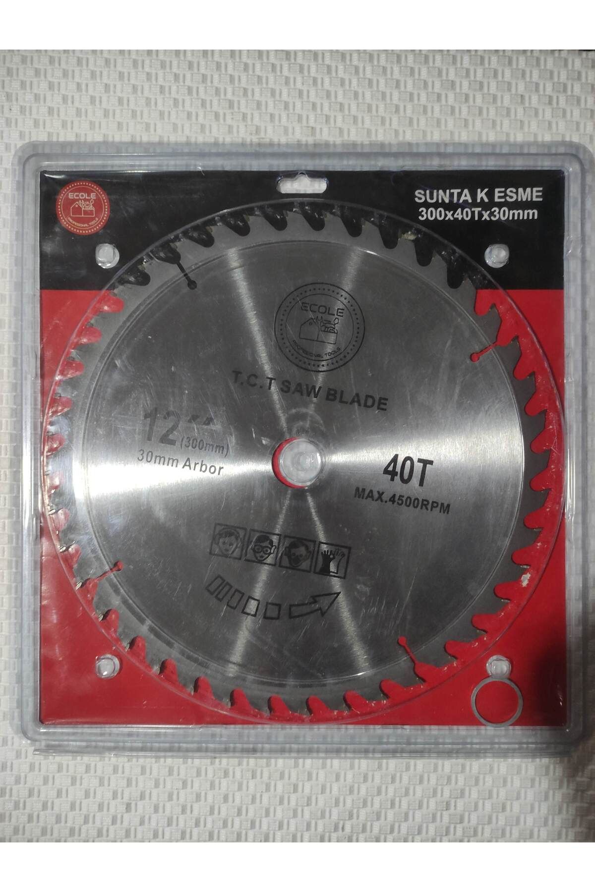 ECOLE DAİRESEL SUNTA KESME TESTERESİ 300X40TX30MM