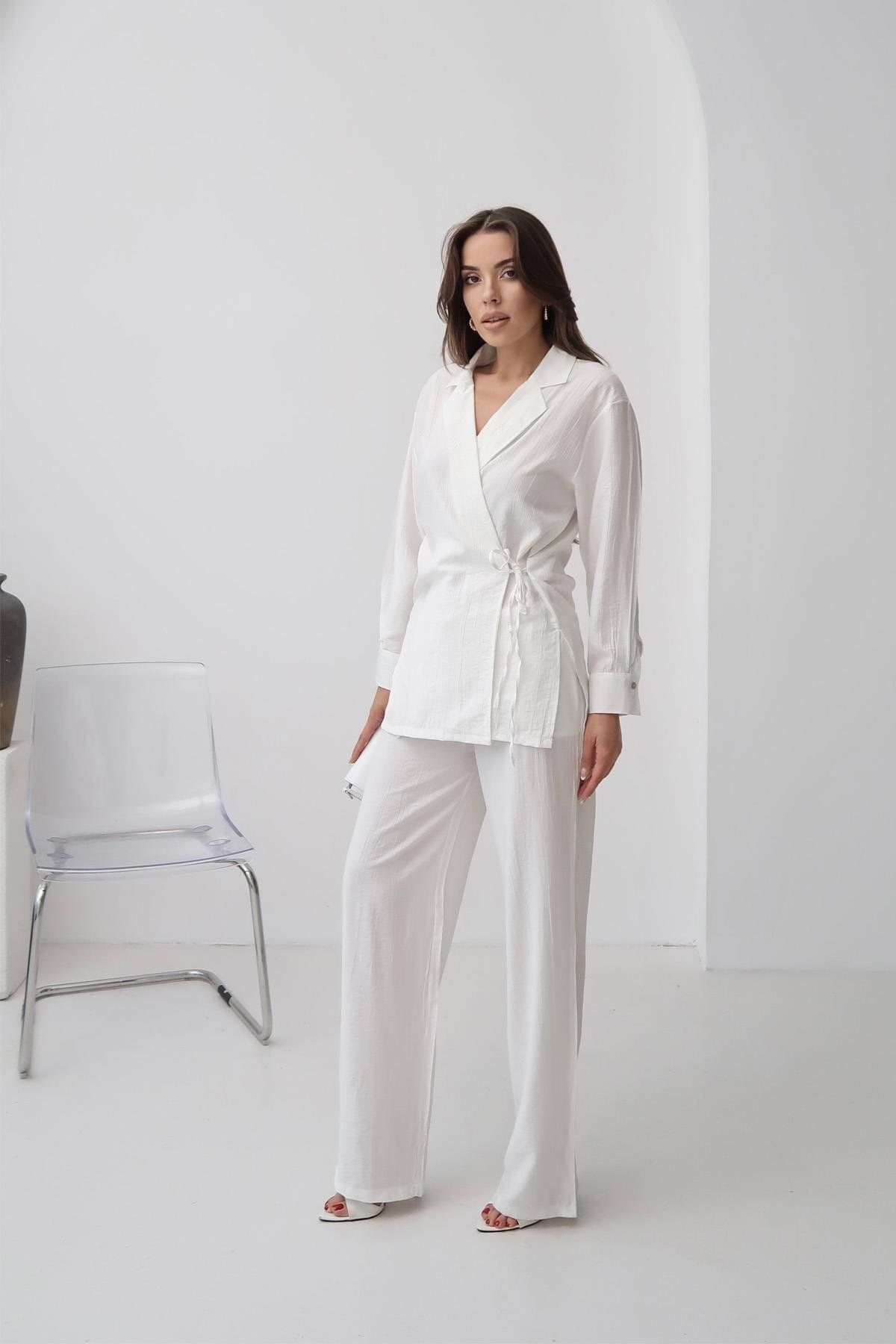 İstangül Butik Urban Chic Kruvaze Yaka Takım