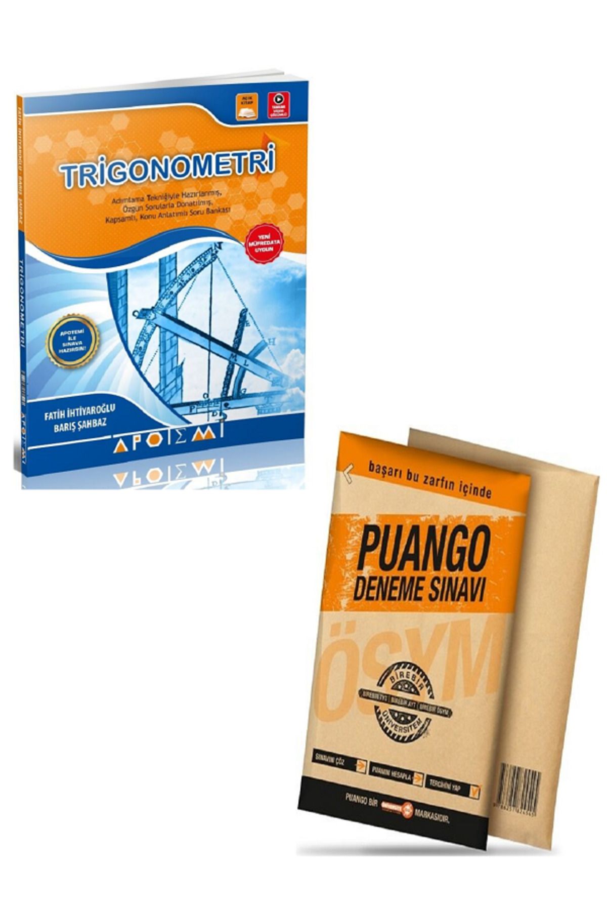 Efsane Yayınları Apotemi Trigonometri + Türkiye Geneli TYT Puango Deneme Sınavı / 2 KİTAP