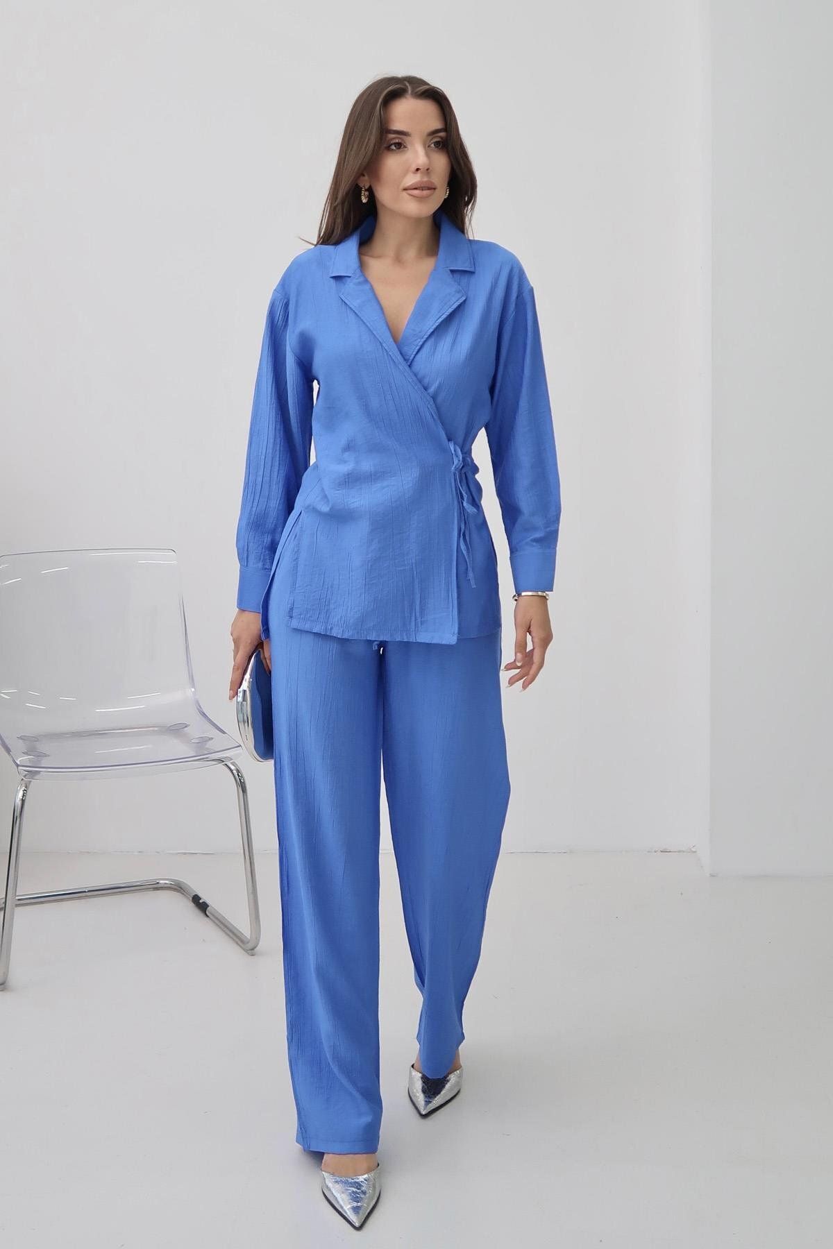 İstangül Butik Urban Chic Kruvaze Yaka Takım