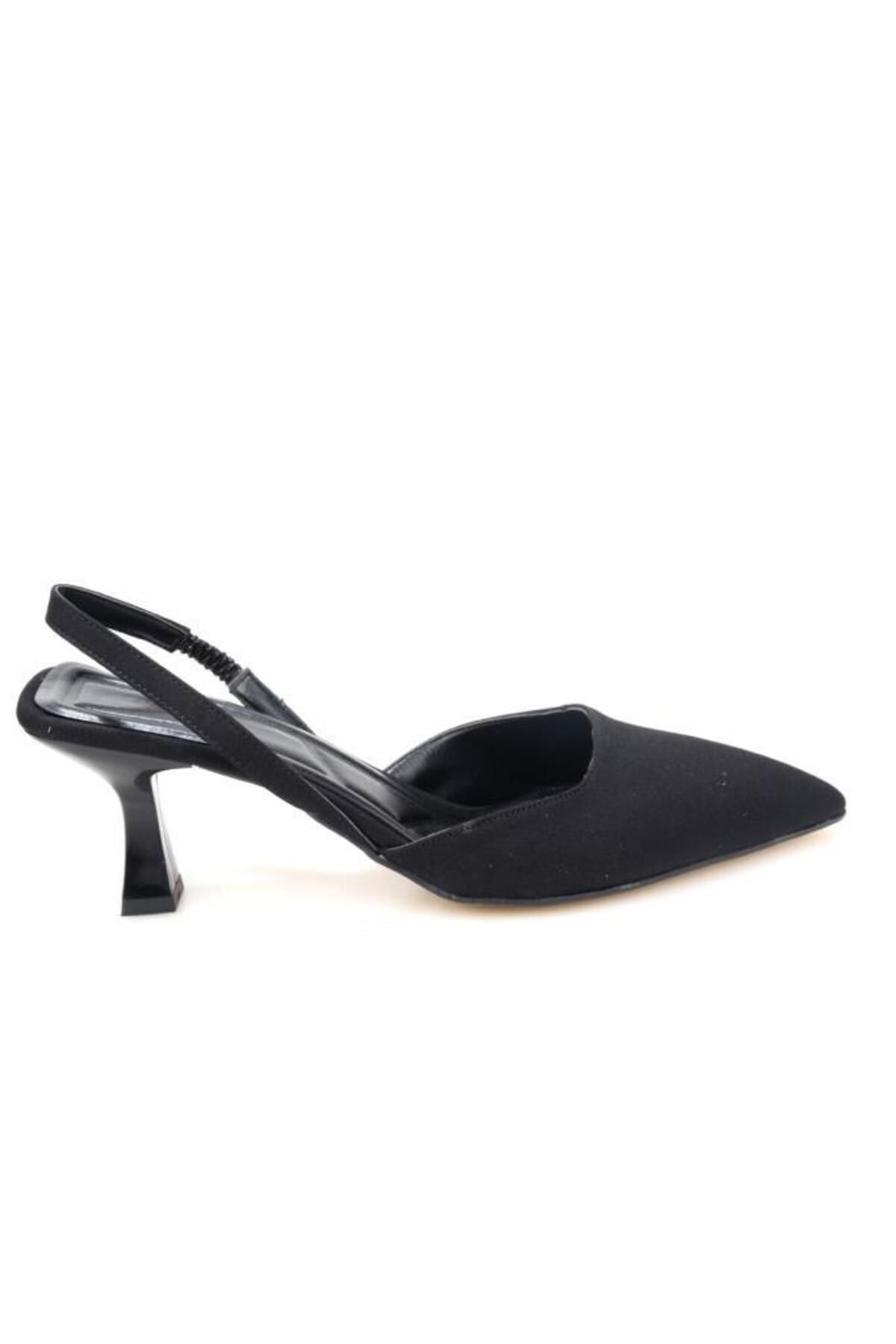 Papuçcity Hco 03176 Kadın Stiletto Arkası Açık Ayakkabı