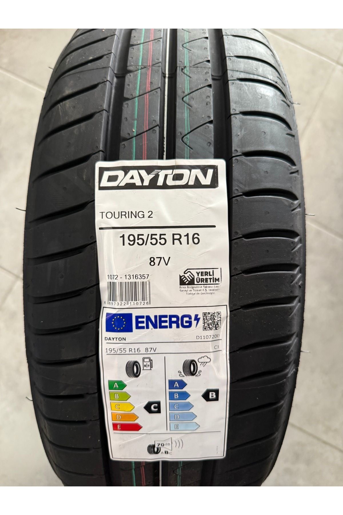 Dayton / 195/55R16 (TOURING-2) 2025 YAZ LASTİĞİ