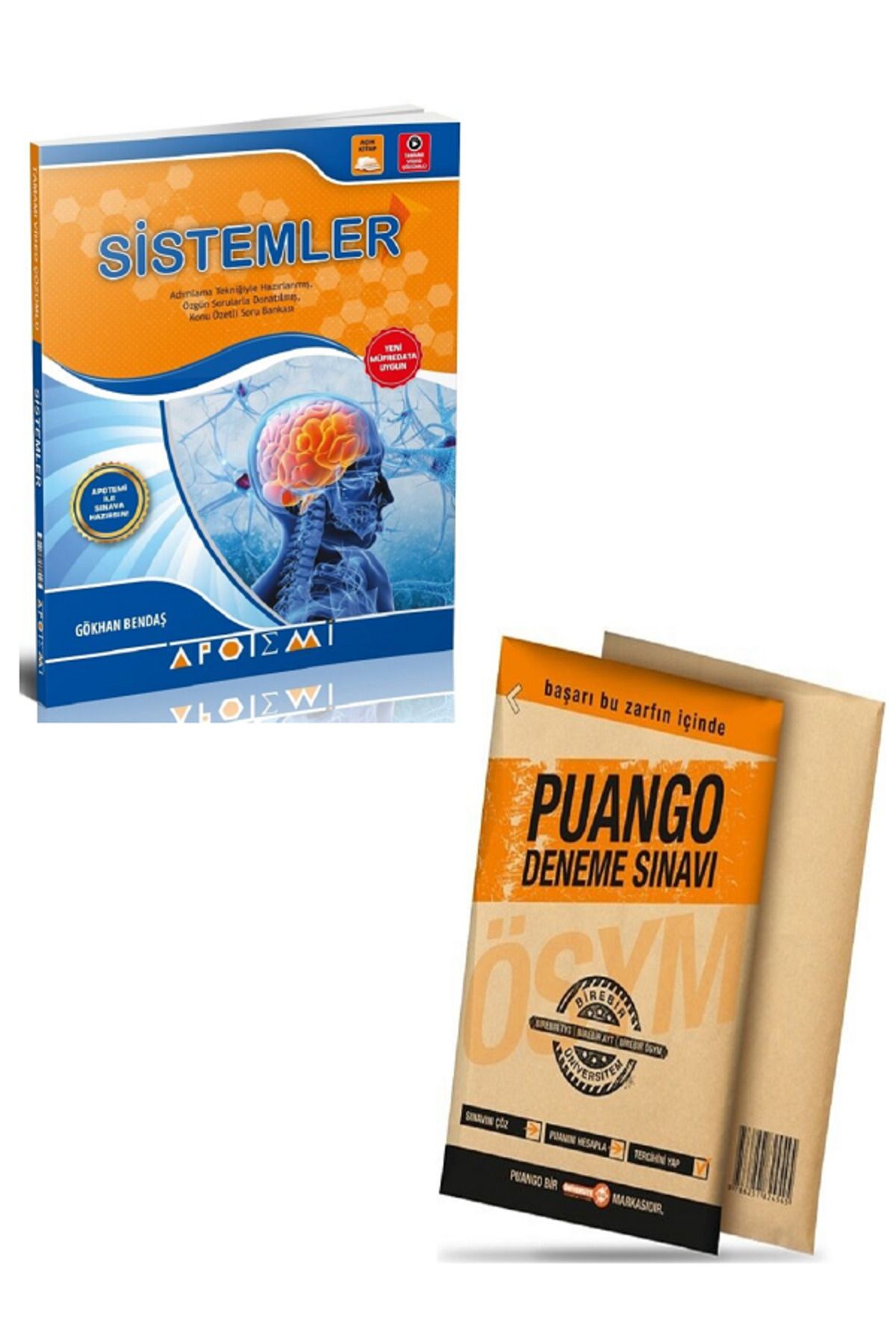 Efsane Yayınları Apotemi Sistemler + Türkiye Geneli TYT Puango Deneme Sınavı / 2 KİTAP