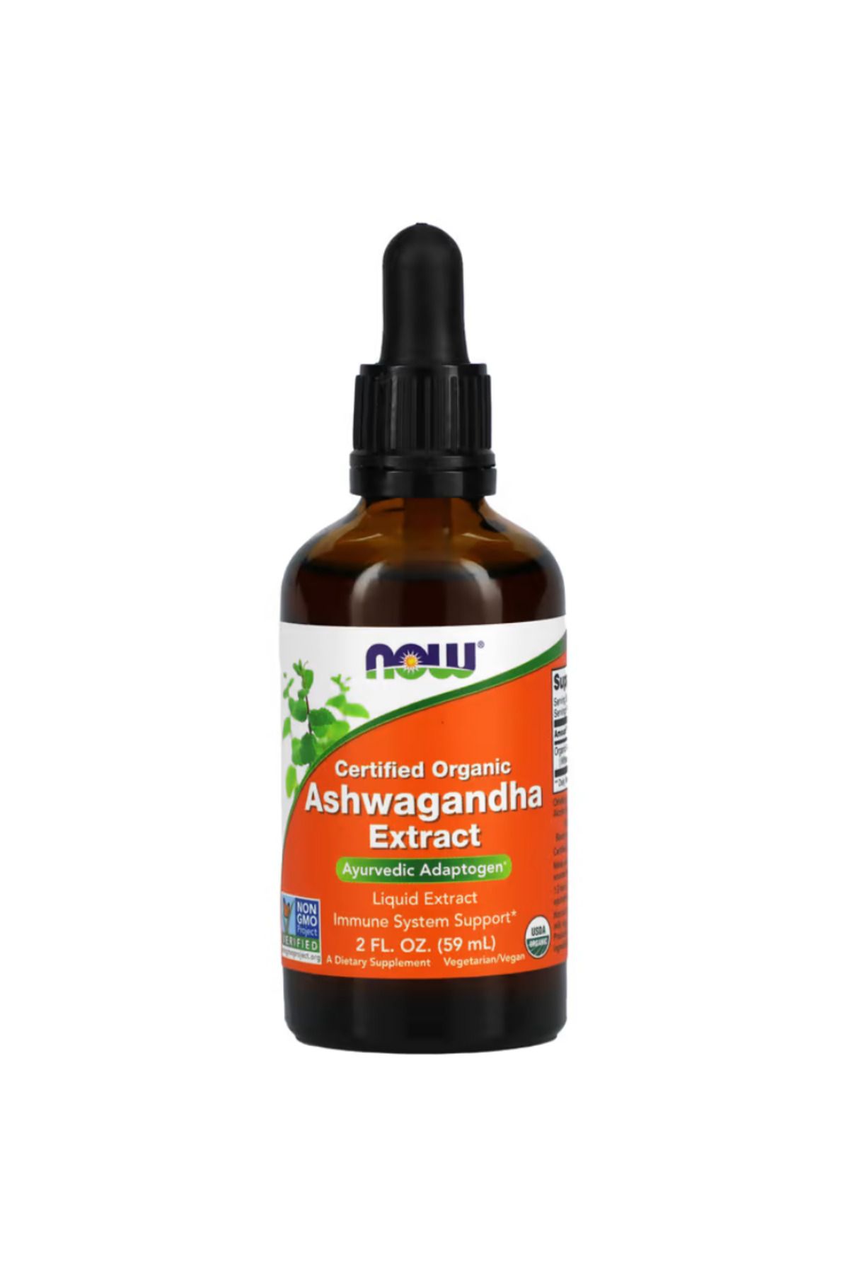 Now Foods , Certified Organic Ashwagan.dhaa, Extract 59 ml