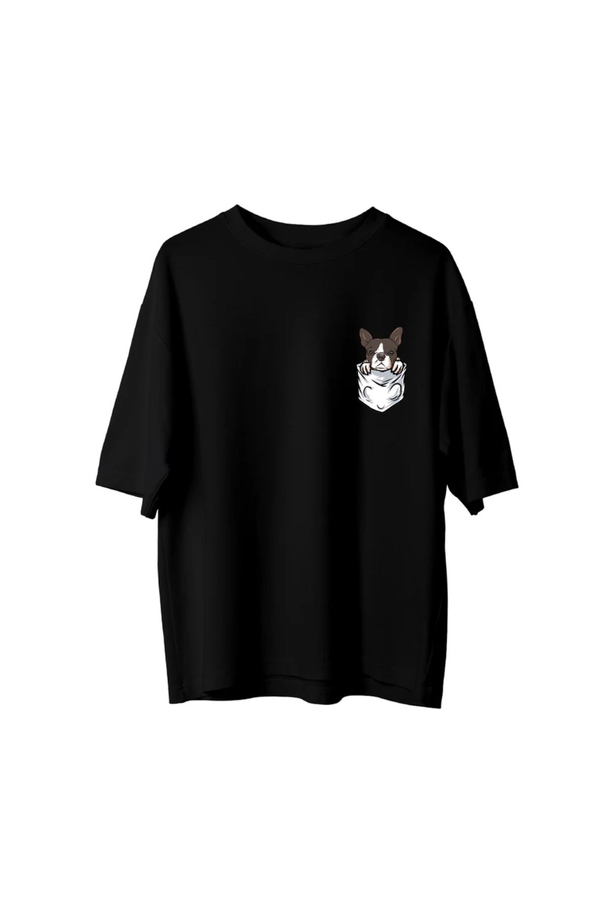 Koklonmoda Unisex Köpüş Baskılı Oversize T-Shirt