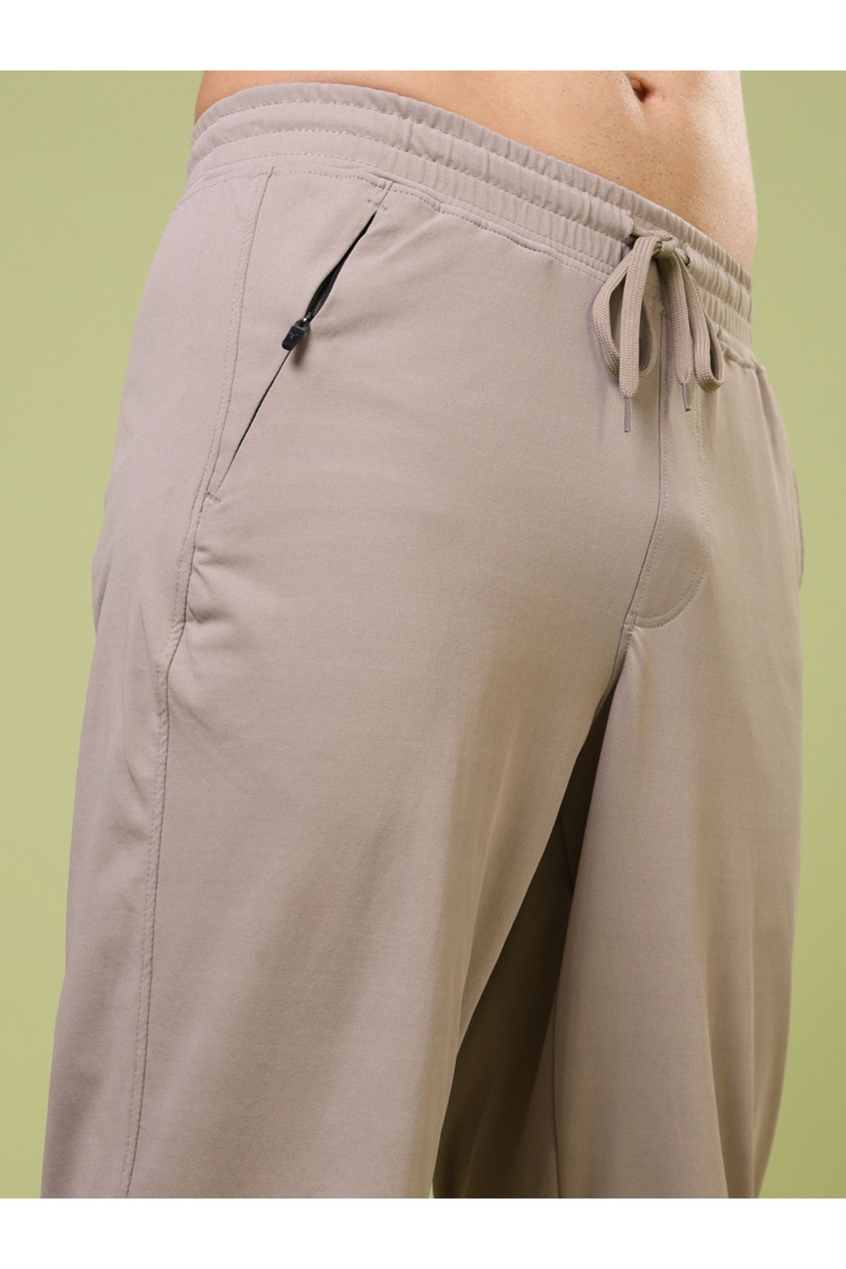 Technosport By Styli-Mid Rise Stretch Joggers with Drawstring 4