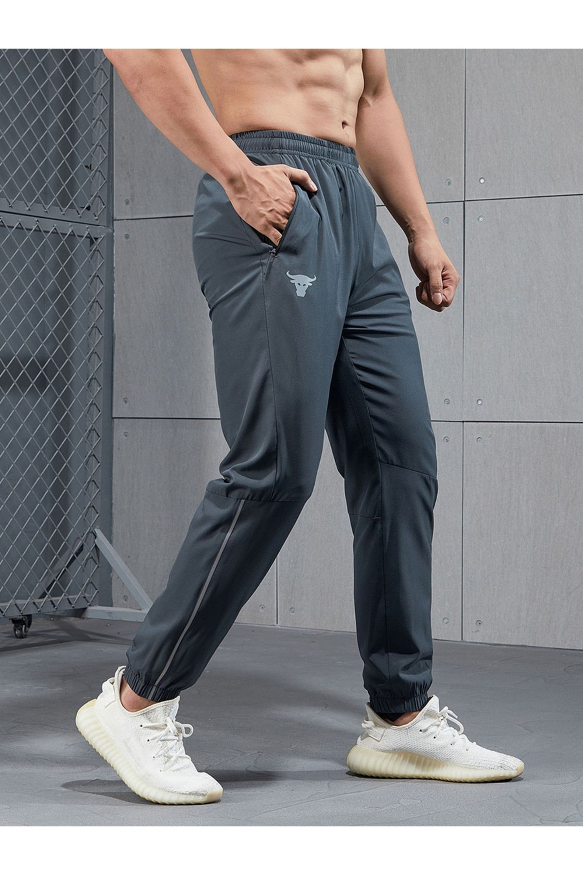 Take Two By Styli-Plain Side Stripe Detail Relaxed Fit Joggers 1