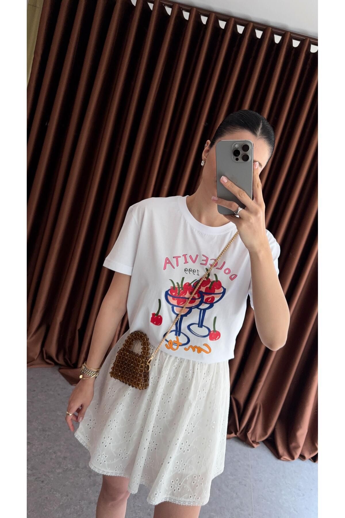HAZELANNA DolceVita Beyaz Tshirt