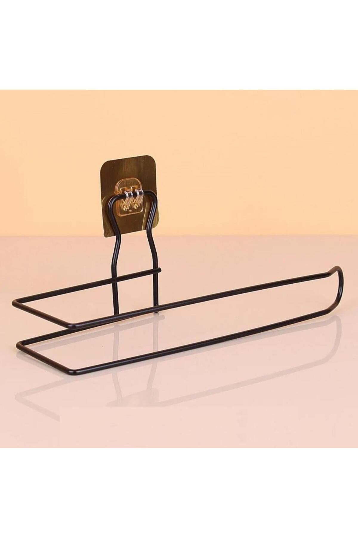 SANEC ® Kendiliğinden Yapışkanlı Krom Paslanmaz Metal Havlu Kağıtlık Aparatı