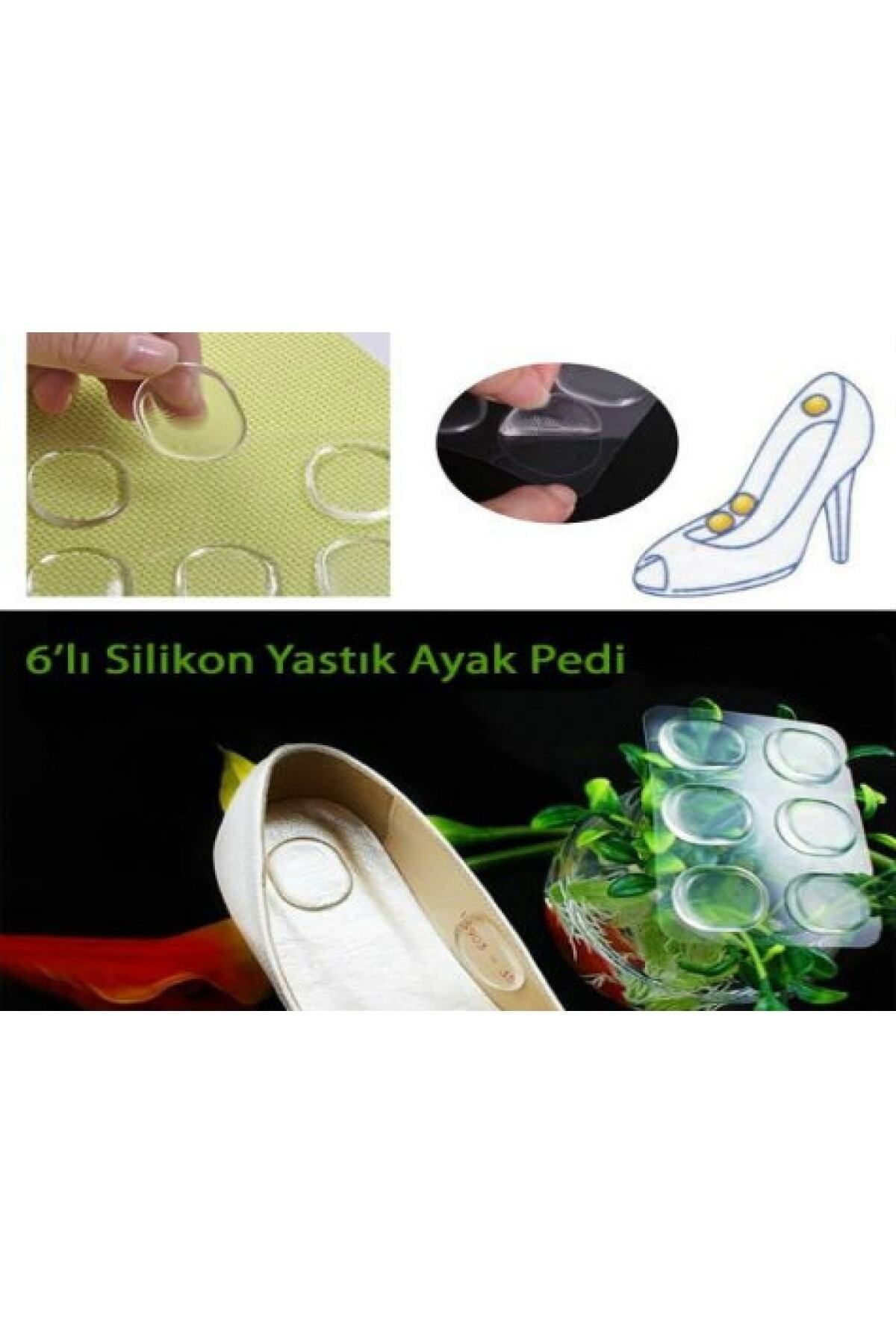AboutThePerfect Konforlu Silikon Pedler, Ayak Sağlığını Destekleyen 6'lı Set U97