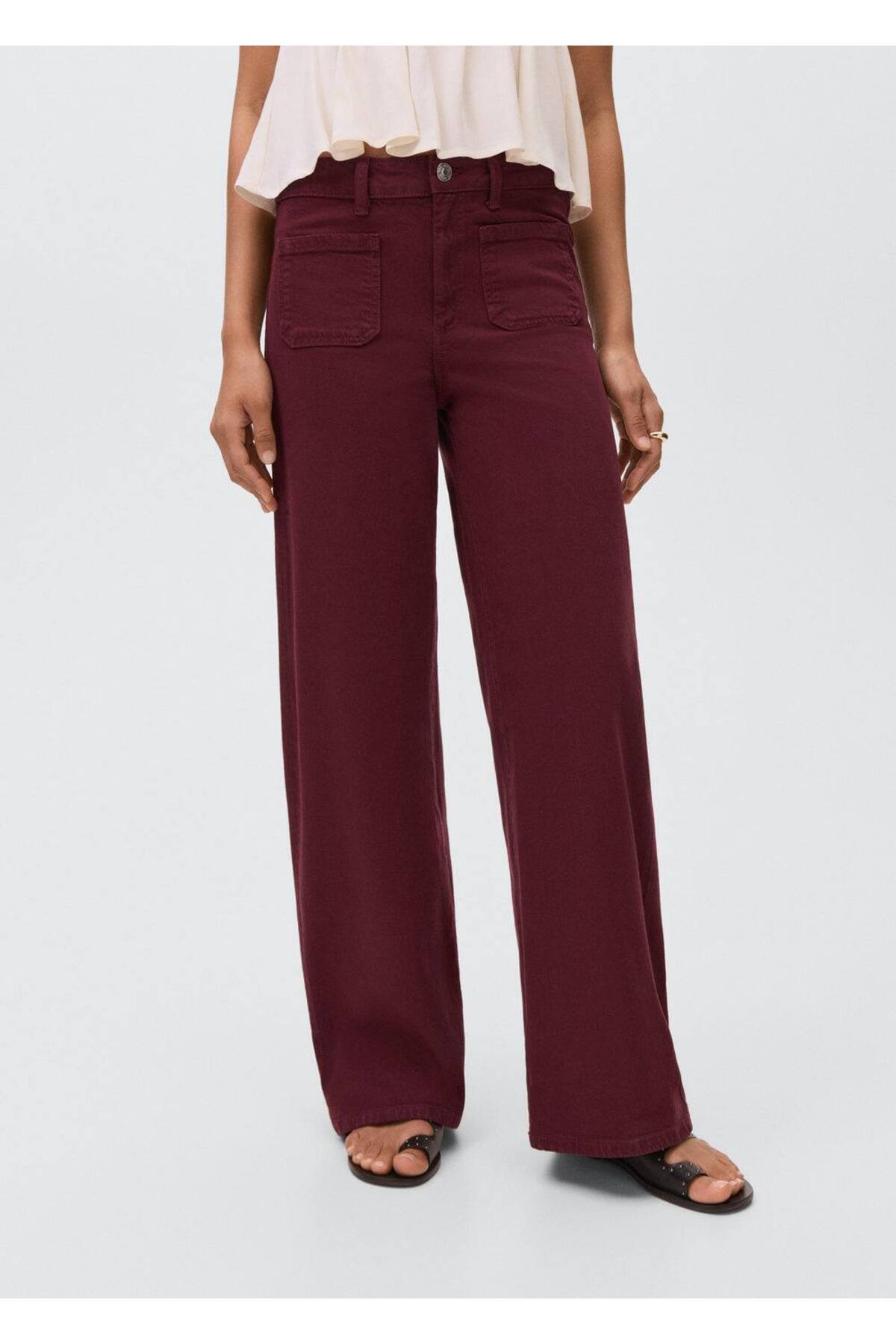 Düşük belli culotte jean