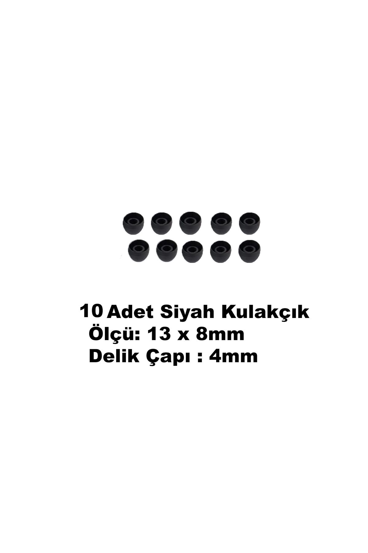 emrebilisim Yumuşak Silikon Kulaklık Uçları 10 Adet