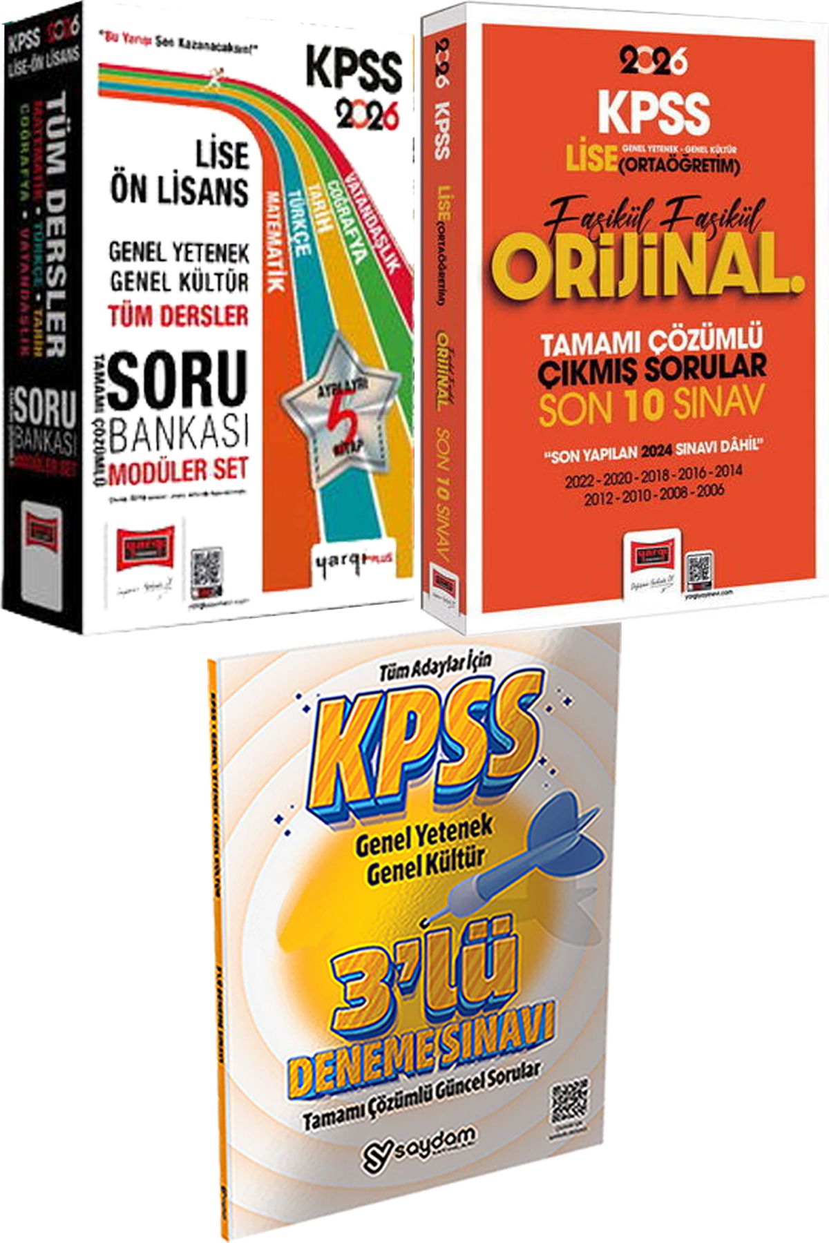 Yargı Yayınları KPSS Lise Ön Lisans Modüler Soru - Ortaöğretim Fasikül Fasikül Orijinal Çıkmış Son 10 Sınav + Deneme
