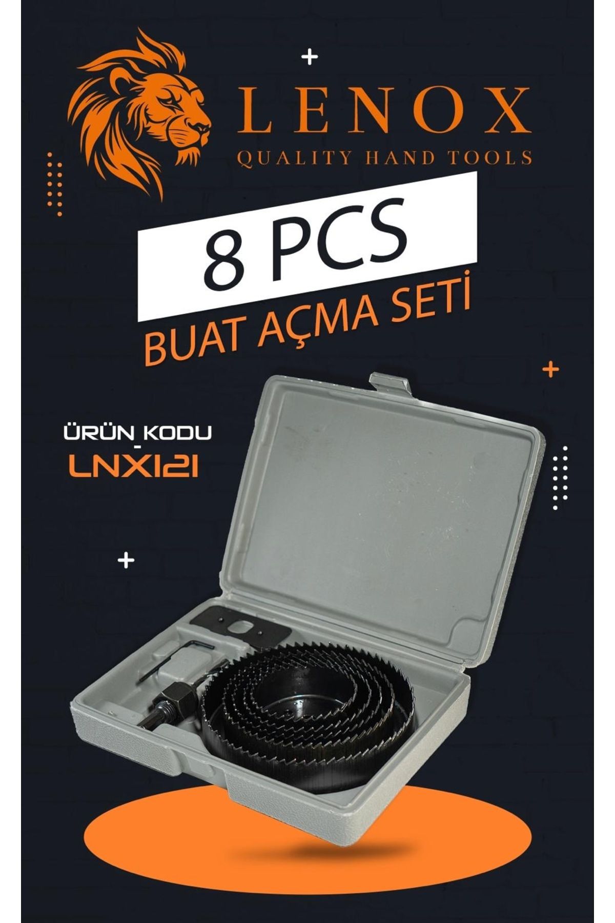 Lenox Tools 8 Pcs Buat (Delik) Açma Seti