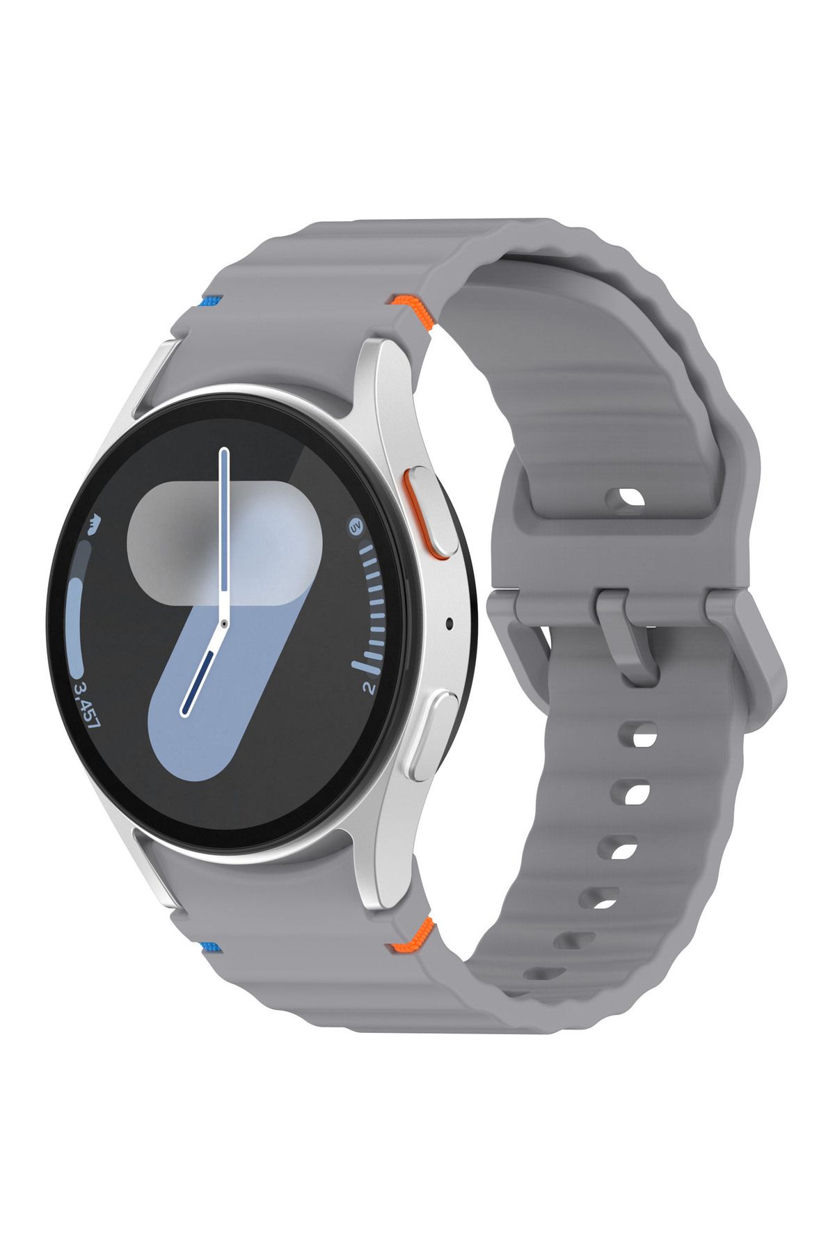 redmud teknoloji Samsung Galaxy Watch 4 5 6 7 FE 40 40 44 Classic42 43 46 47mm İle Uyumlu Kavisli Spor Silikon Kordon