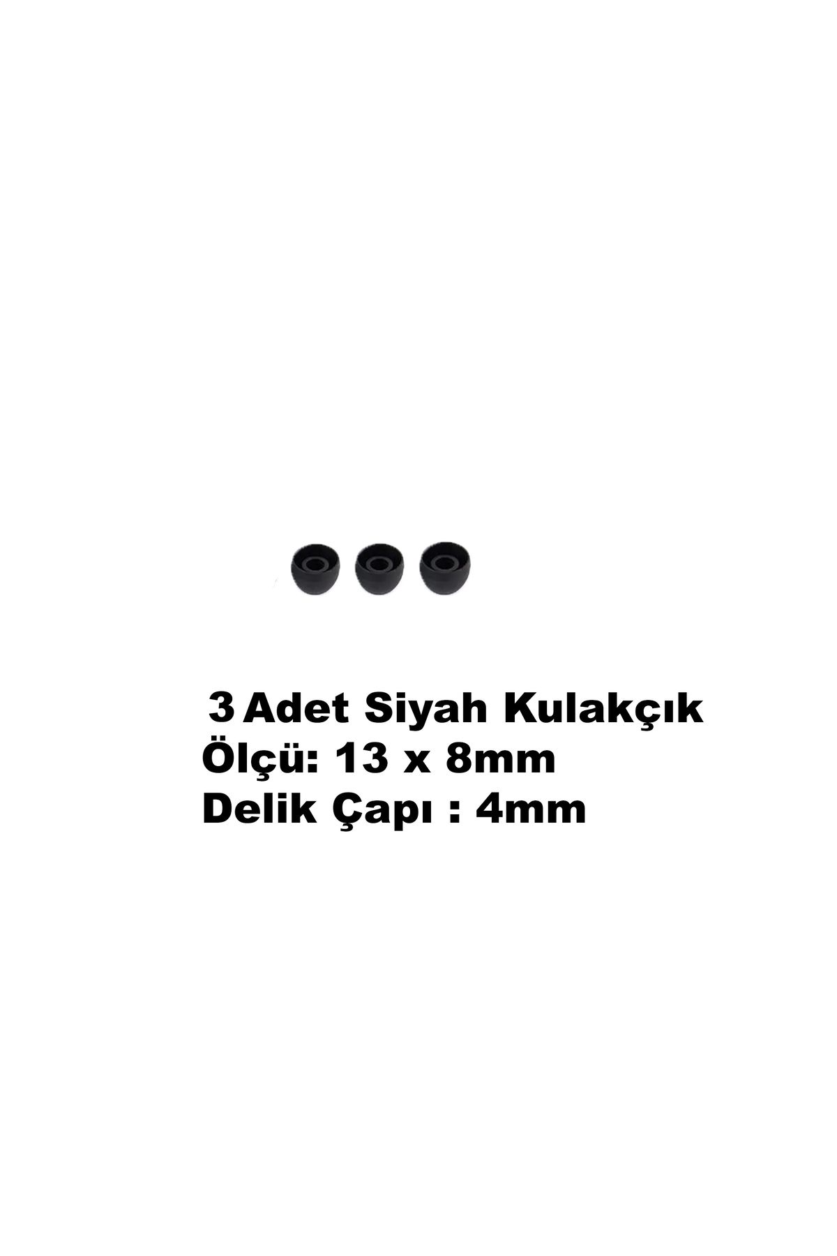 emrebilisim Yumuşak Silikon Kulaklık Uçları 3 Adet
